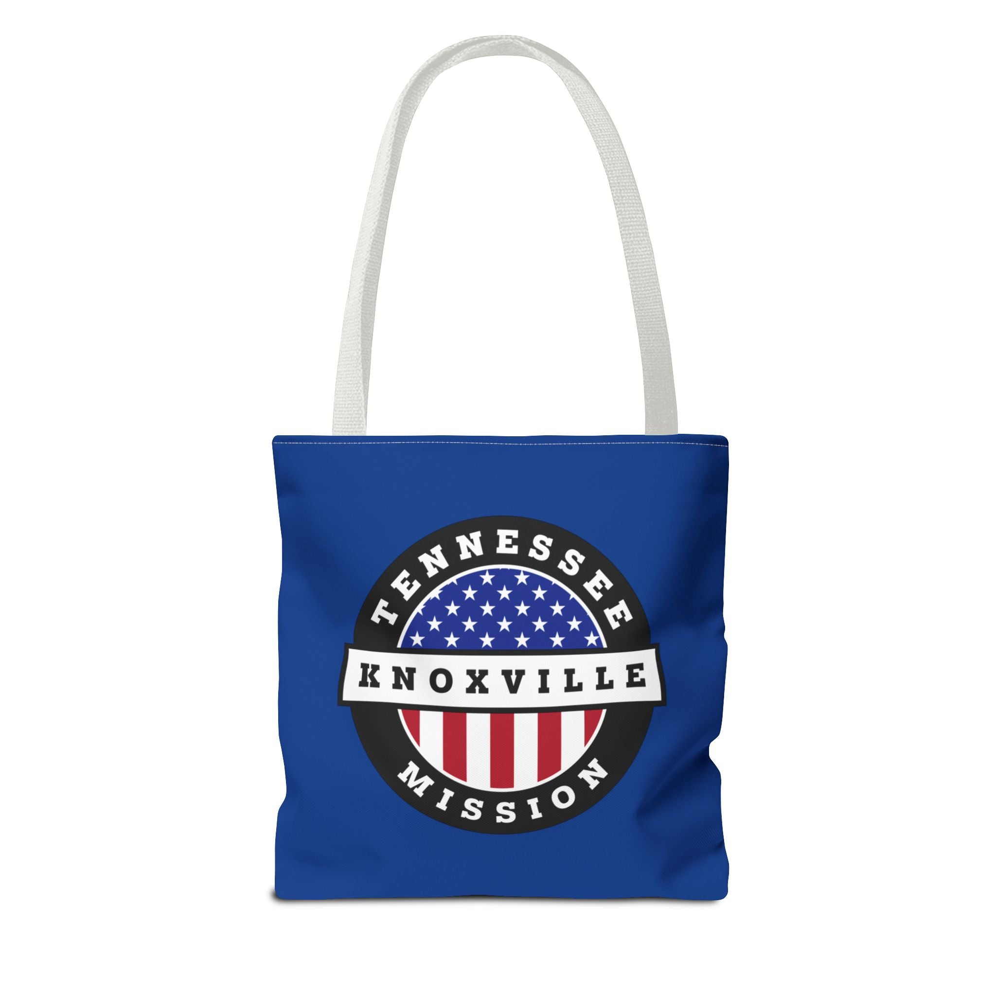 Tennessee Knoxville Mission USA Flag Logo Tote Bag Blue - Mission Wishlist - LDS Missionary Gift Store