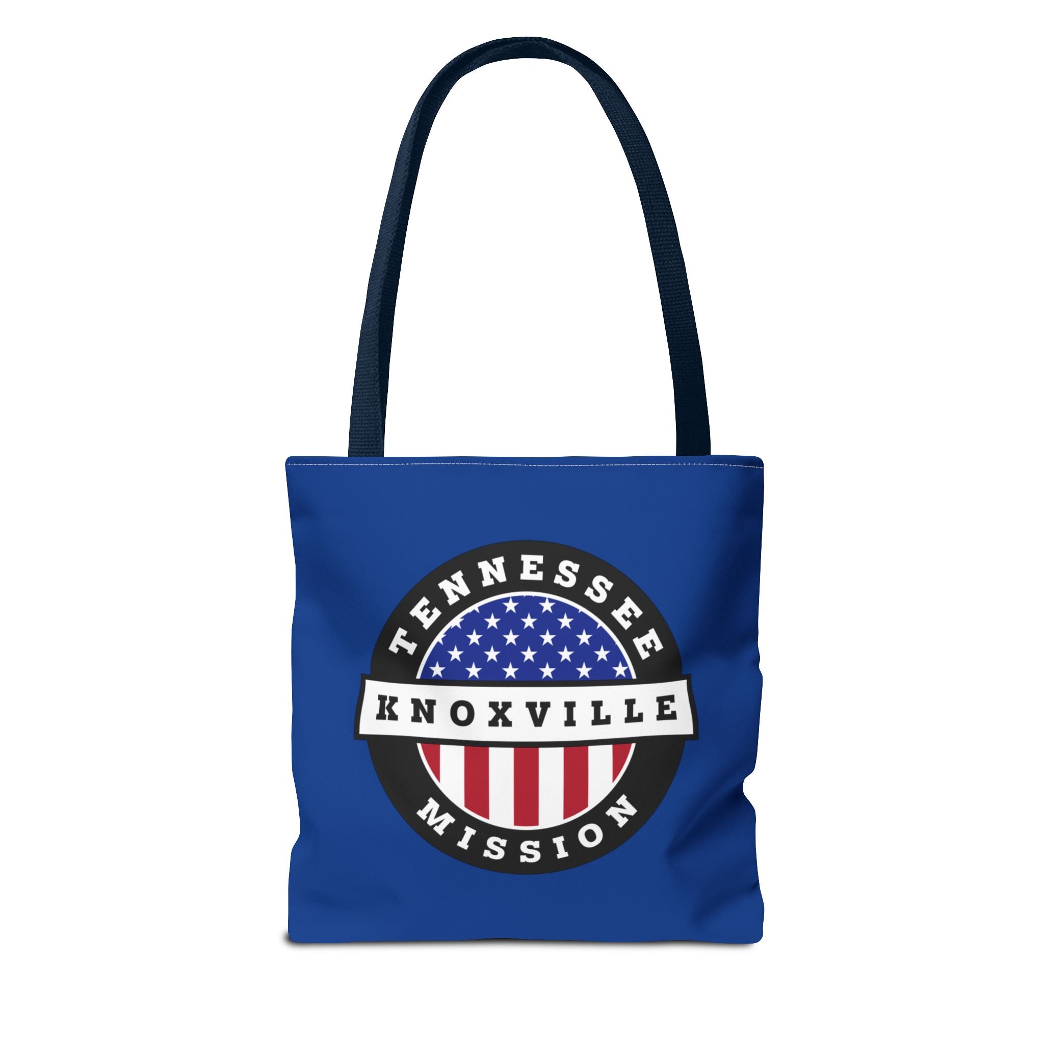 Tennessee Knoxville Mission USA Flag Logo Tote Bag Blue - Mission Wishlist - LDS Missionary Gift Store