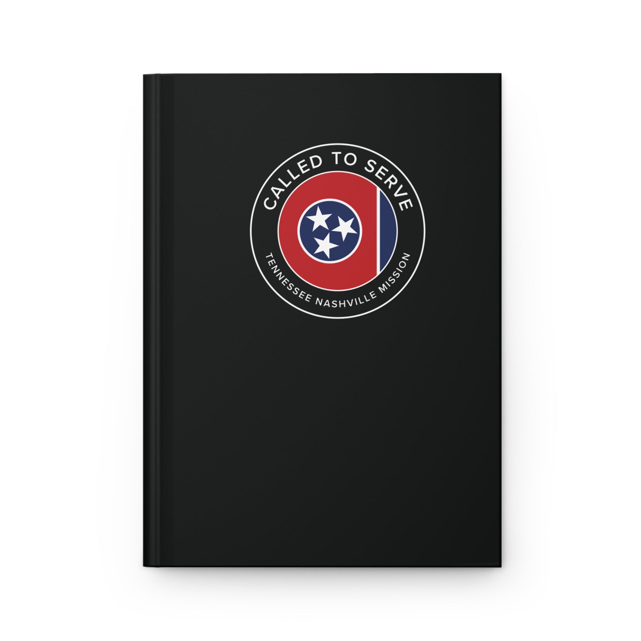 Tennessee Nashville Mission Circle Flag Called to Serve Black Hardcover Journal Matte - Mission Wishlist - LDS Missionary Gift Store