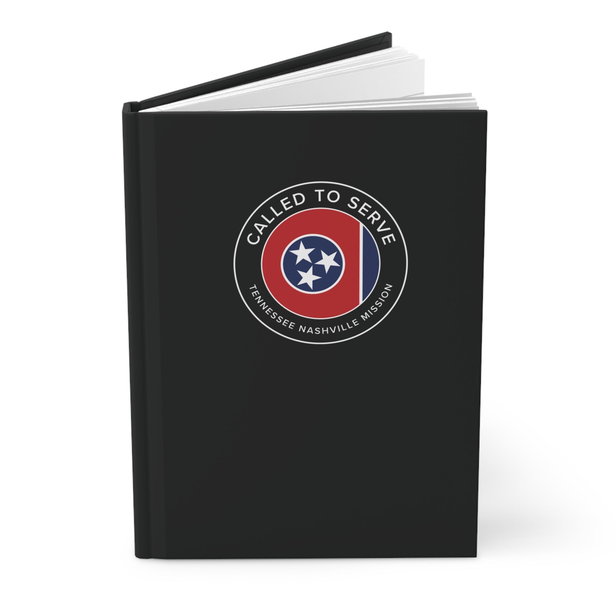 Tennessee Nashville Mission Circle Flag Called to Serve Black Hardcover Journal Matte - Mission Wishlist - LDS Missionary Gift Store