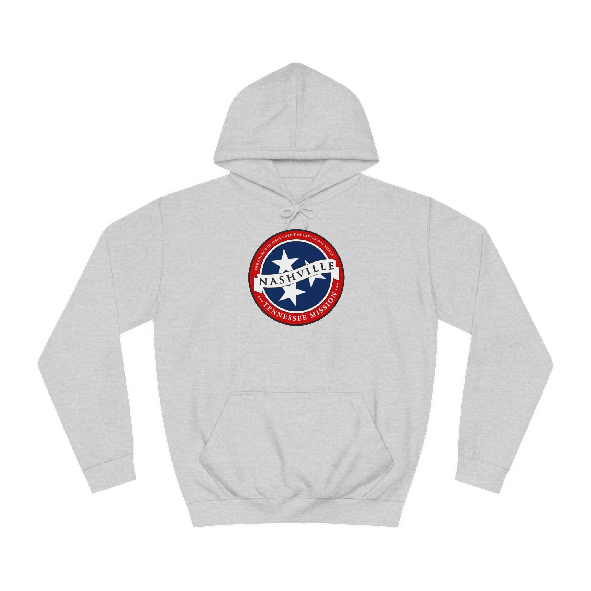 Tennessee Nashville Mission State Flag Logo (White Border) College Hoodie - Mission Wishlist - LDS Missionary Gift Store