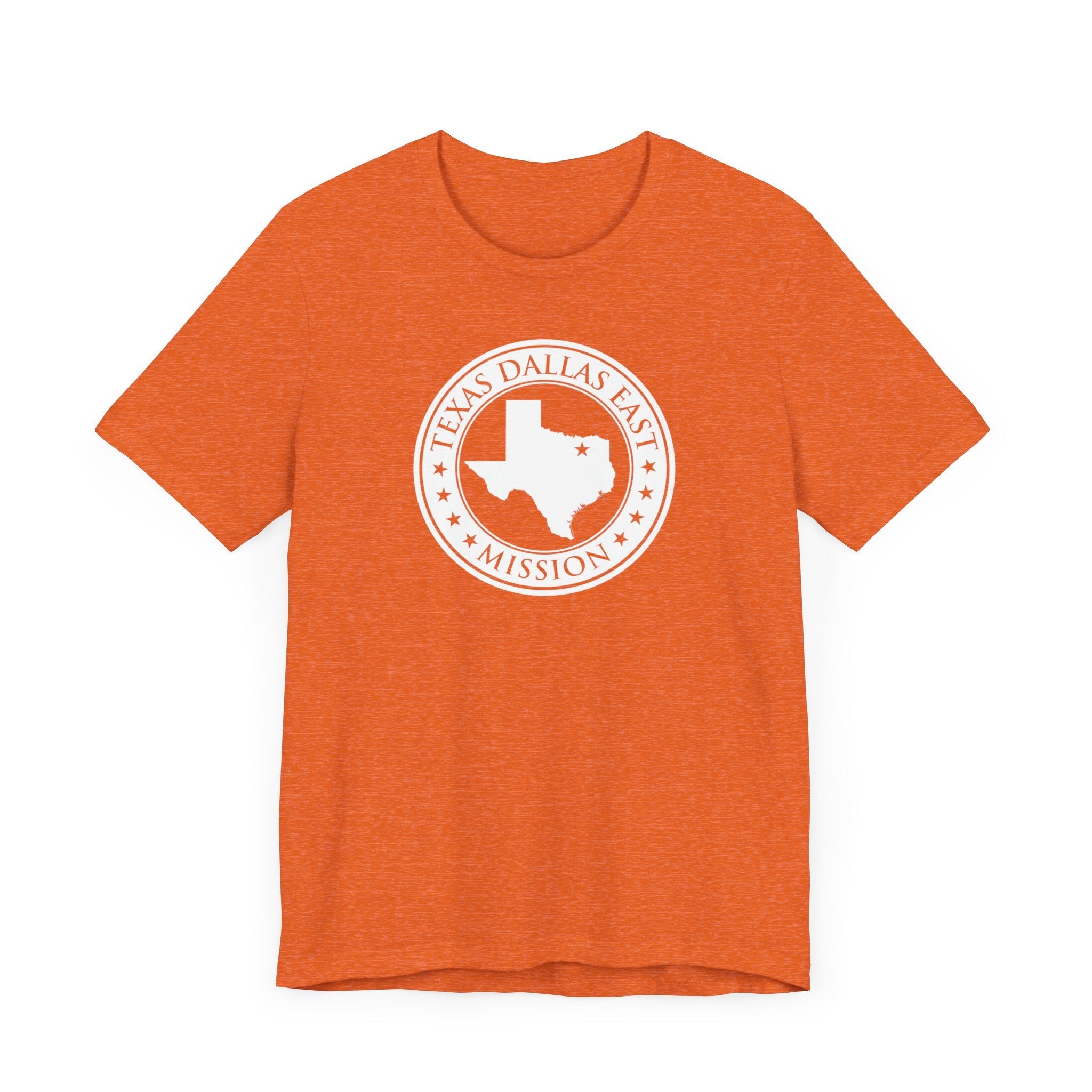Texas Dallas East Mission Circular Monochrome Logo T-Shirt - Mission Wishlist - LDS Missionary Gift Store