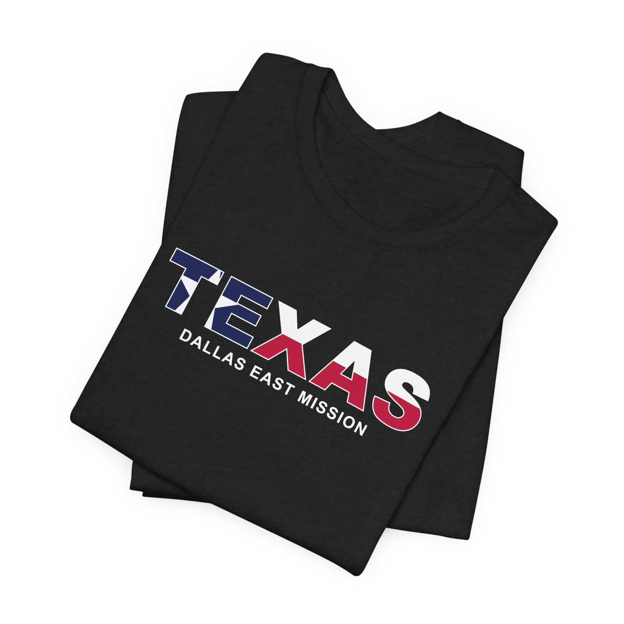 Texas Dallas East Mission Flag Title T-shirt - Mission Wishlist - LDS Missionary Gift Store