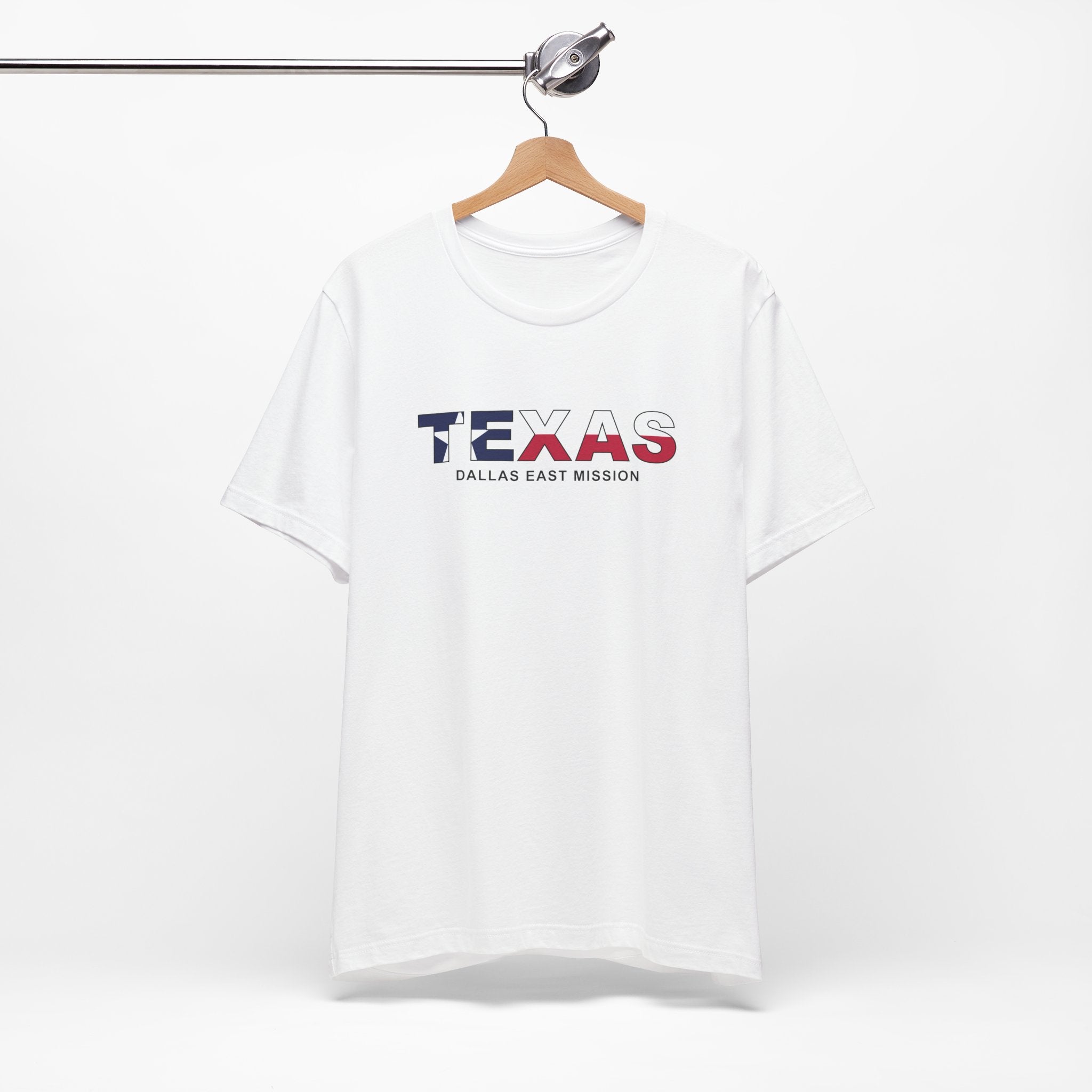 Texas Dallas East Mission Flag Title T-shirt - Mission Wishlist - LDS Missionary Gift Store