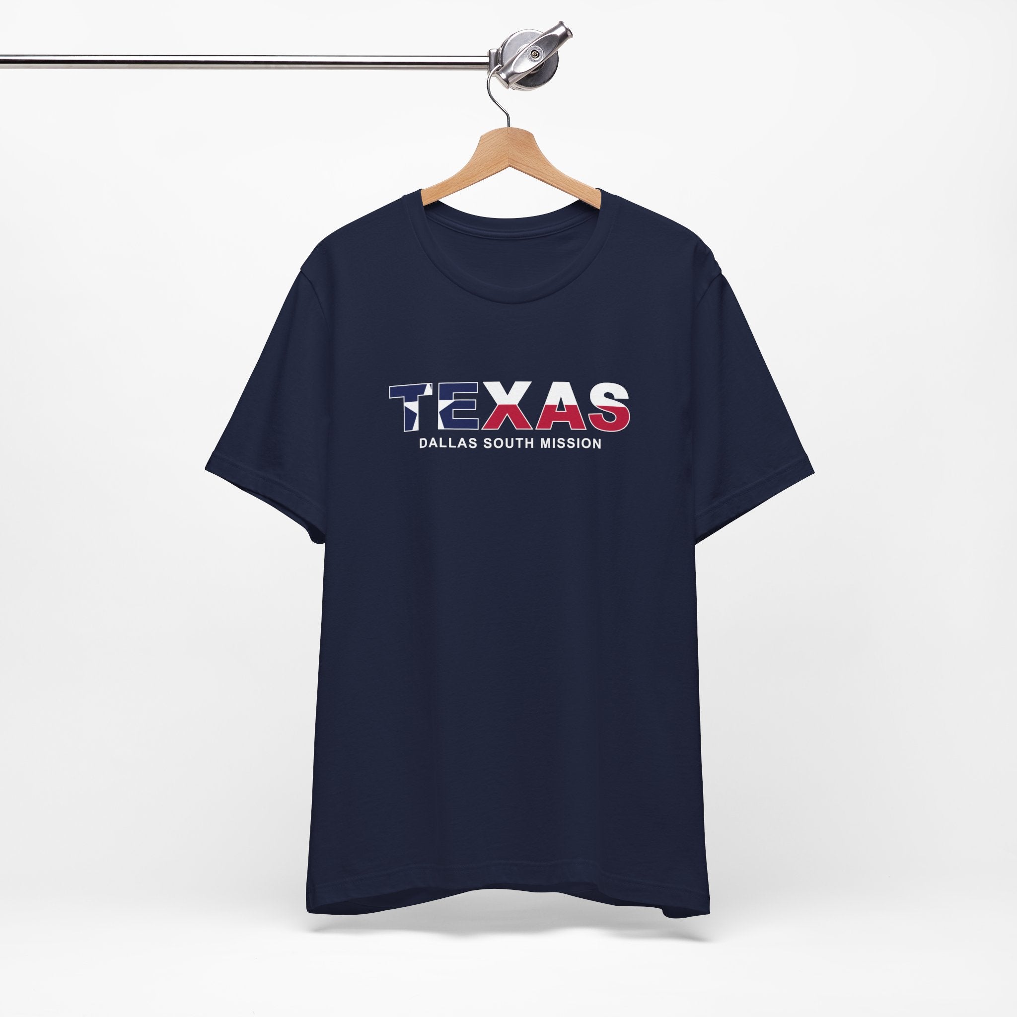 Texas Dallas South Mission Flag Title T-shirt - Mission Wishlist - LDS Missionary Gift Store
