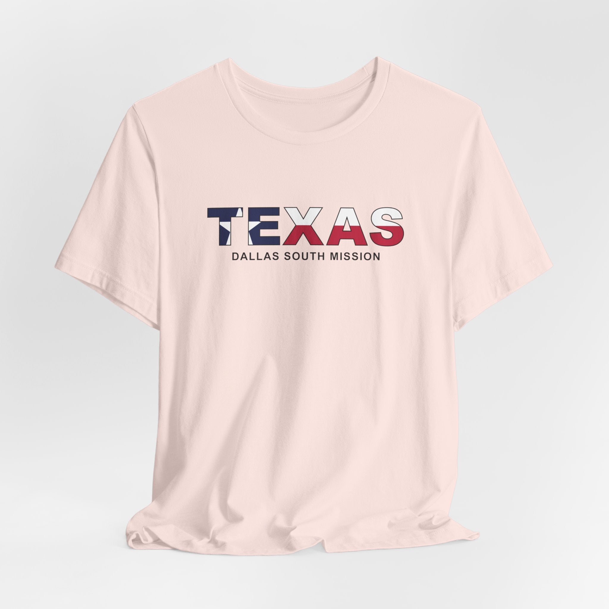 Texas Dallas South Mission Flag Title T-shirt - Mission Wishlist - LDS Missionary Gift Store