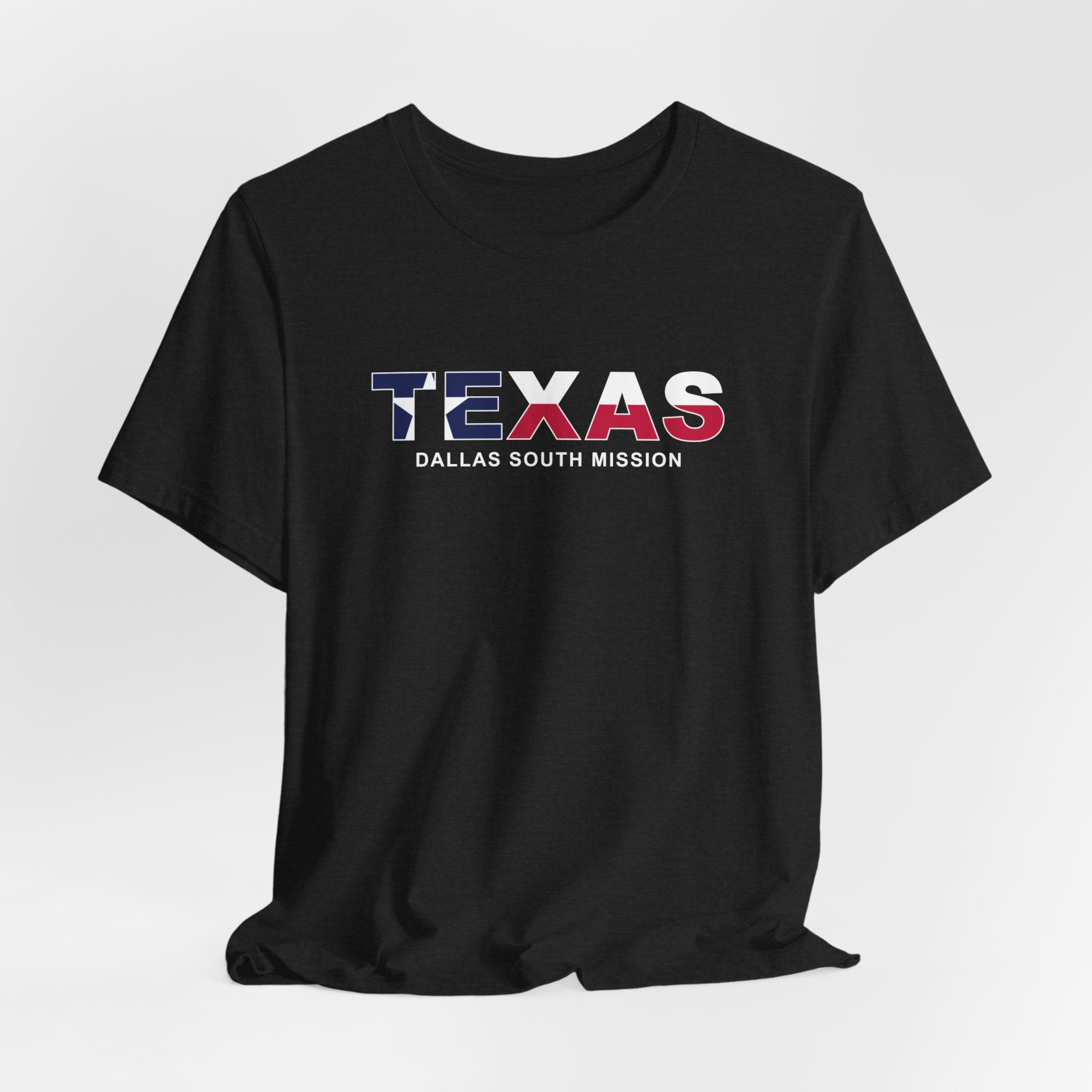 Texas Dallas South Mission Flag Title T-shirt - Mission Wishlist - LDS Missionary Gift Store