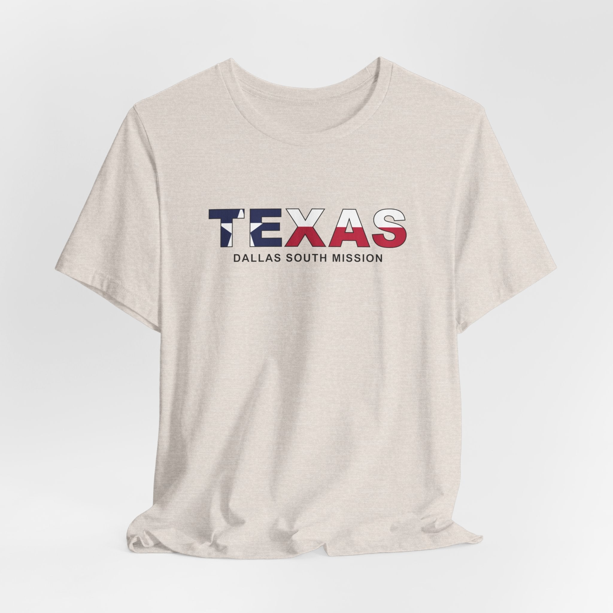 Texas Dallas South Mission Flag Title T-shirt - Mission Wishlist - LDS Missionary Gift Store