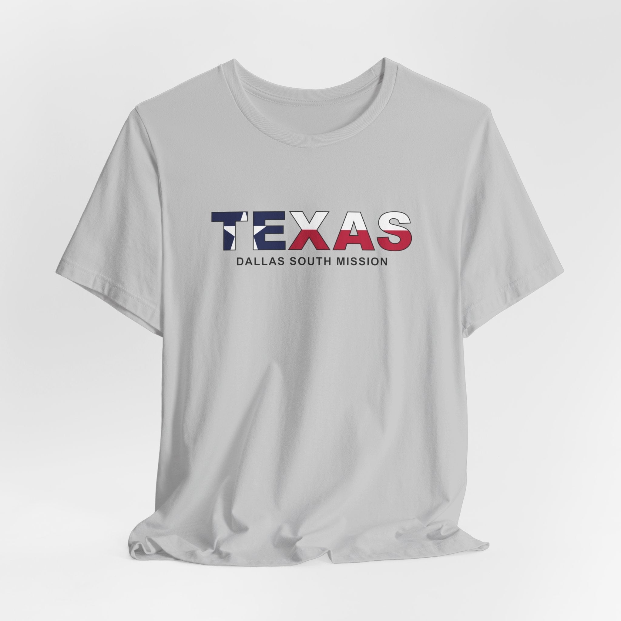 Texas Dallas South Mission Flag Title T-shirt - Mission Wishlist - LDS Missionary Gift Store
