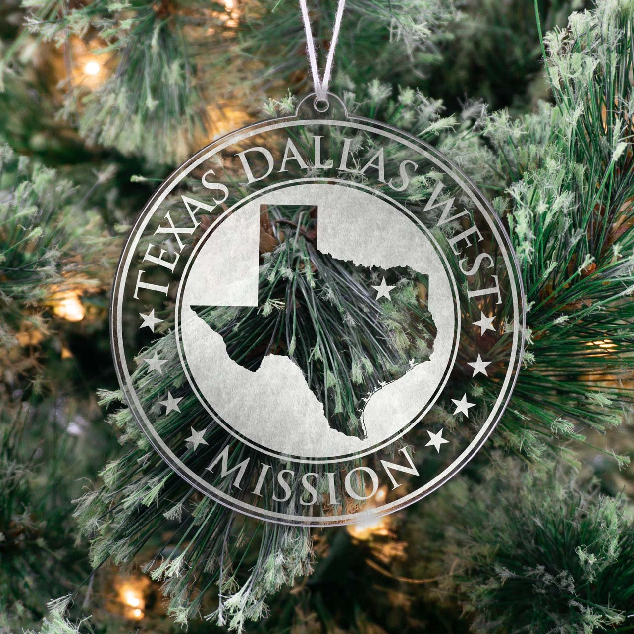 Texas Dallas West Mission Christmas Ornament - Latter-Day Saint LDS Missionary Gift - Book of Mormon