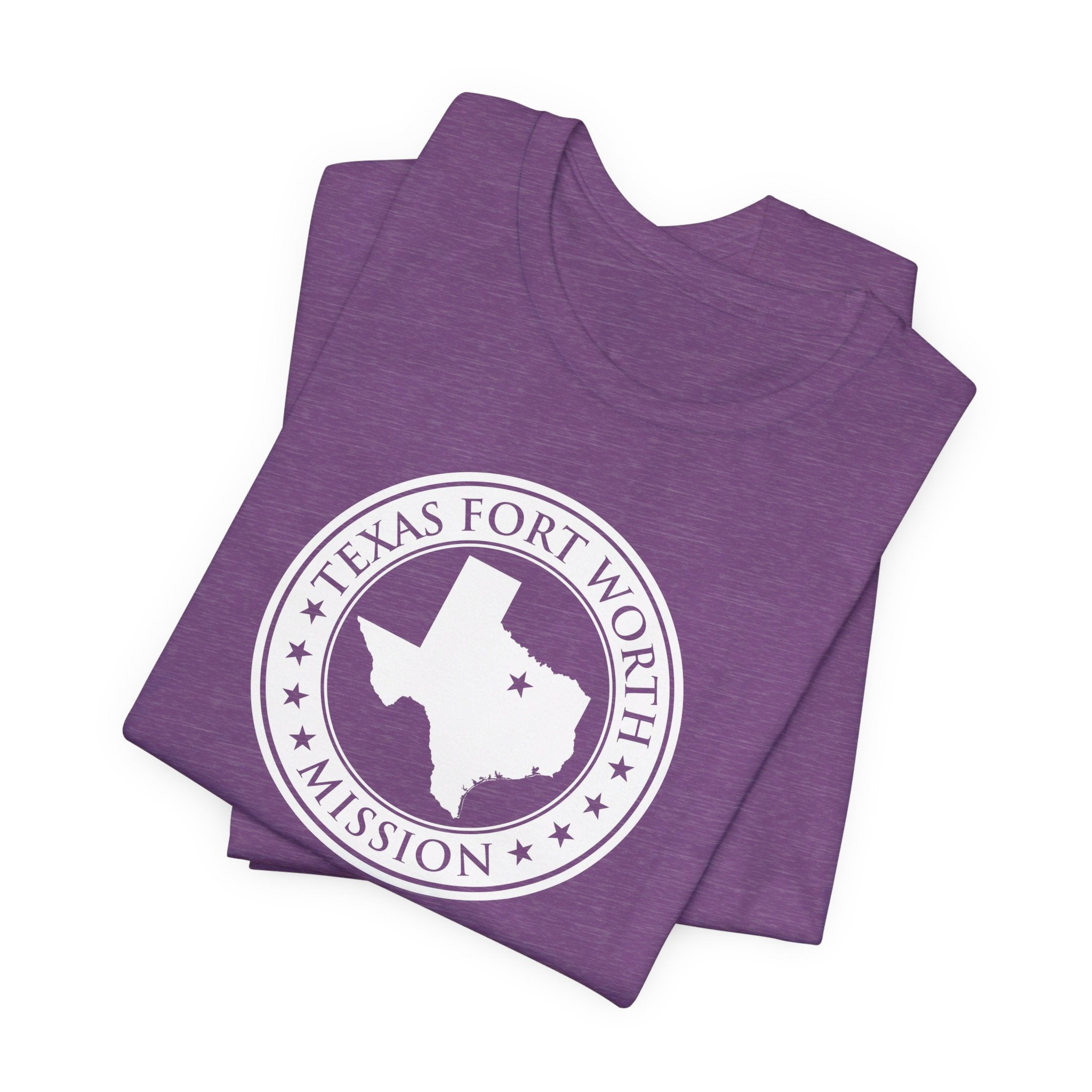 Texas Fort Worth Mission Circular Monochrome Logo T-Shirt - Mission Wishlist - LDS Missionary Gift Store