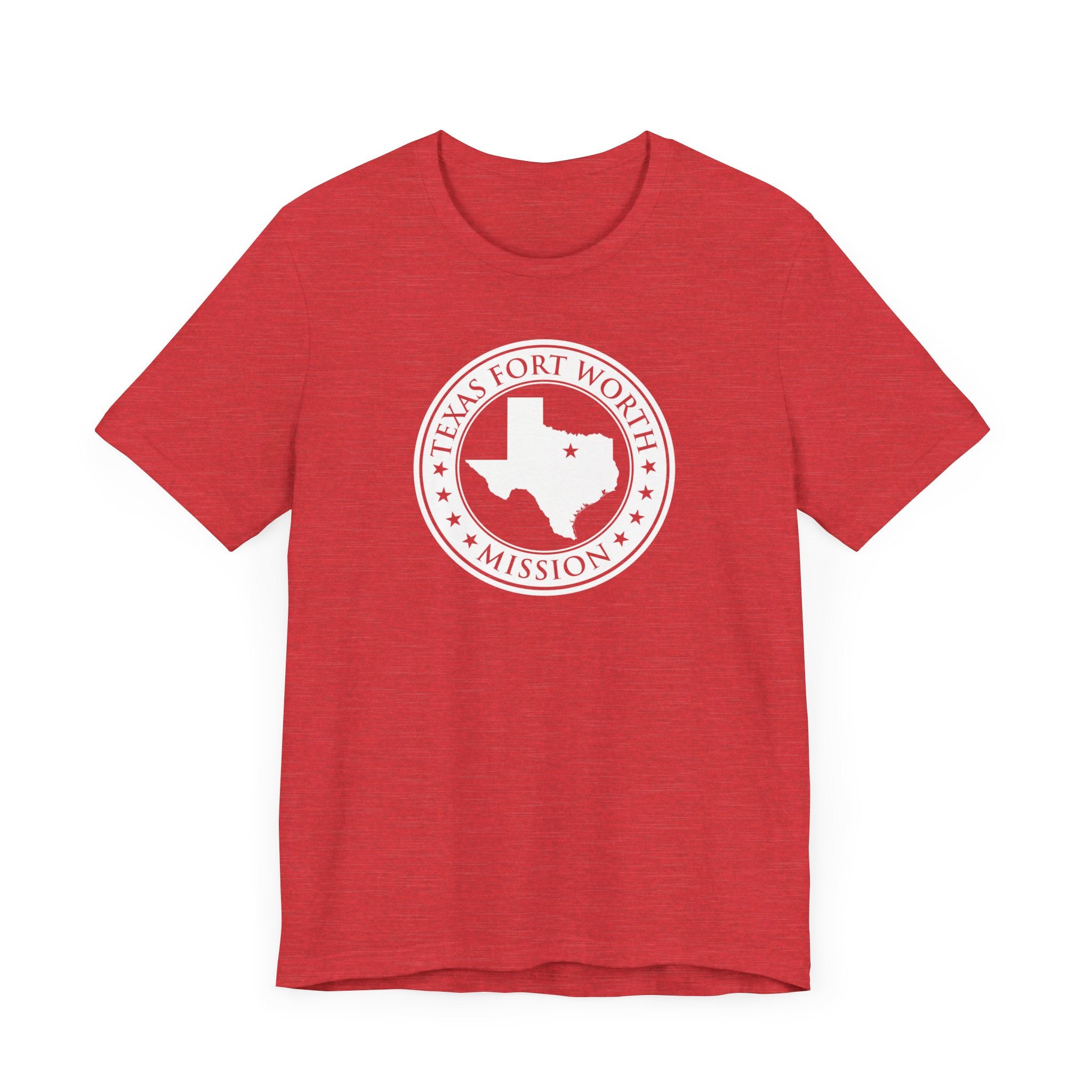 Texas Fort Worth Mission Circular Monochrome Logo T-Shirt - Mission Wishlist - LDS Missionary Gift Store