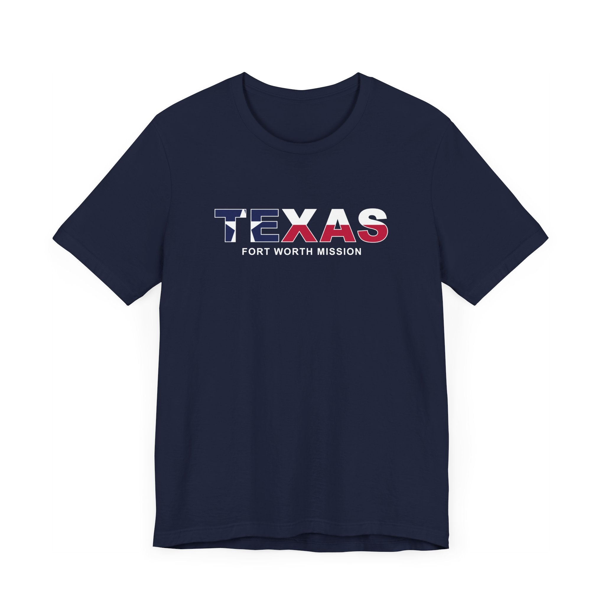 Texas Fort Worth Mission Flag Title T-shirt - Latter-Day Saint LDS Missionary Gift - Book of Mormon