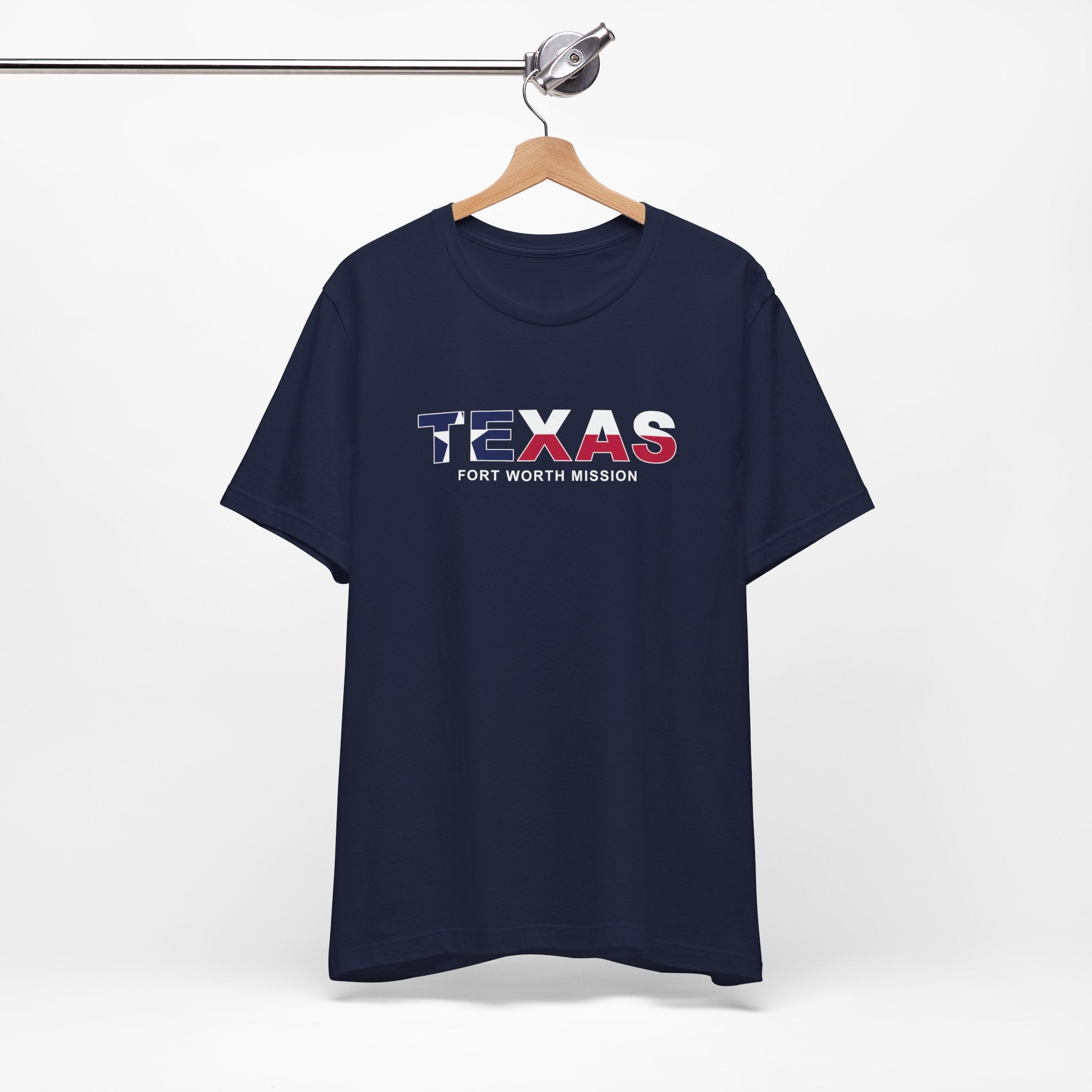 Texas Fort Worth Mission Flag Title T-shirt - Latter-Day Saint LDS Missionary Gift - Book of Mormon