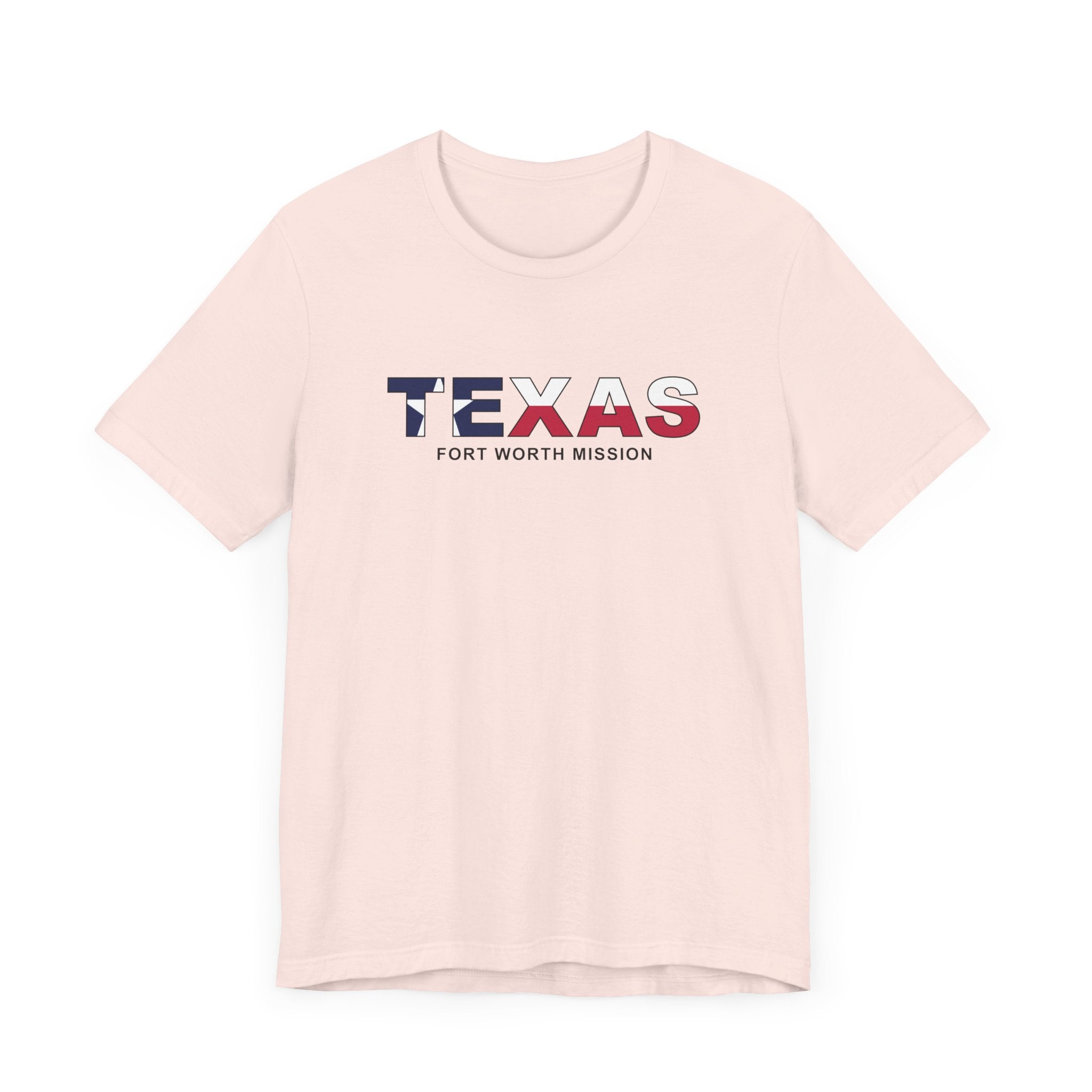 Texas Fort Worth Mission Flag Title T-shirt - Latter-Day Saint LDS Missionary Gift - Book of Mormon