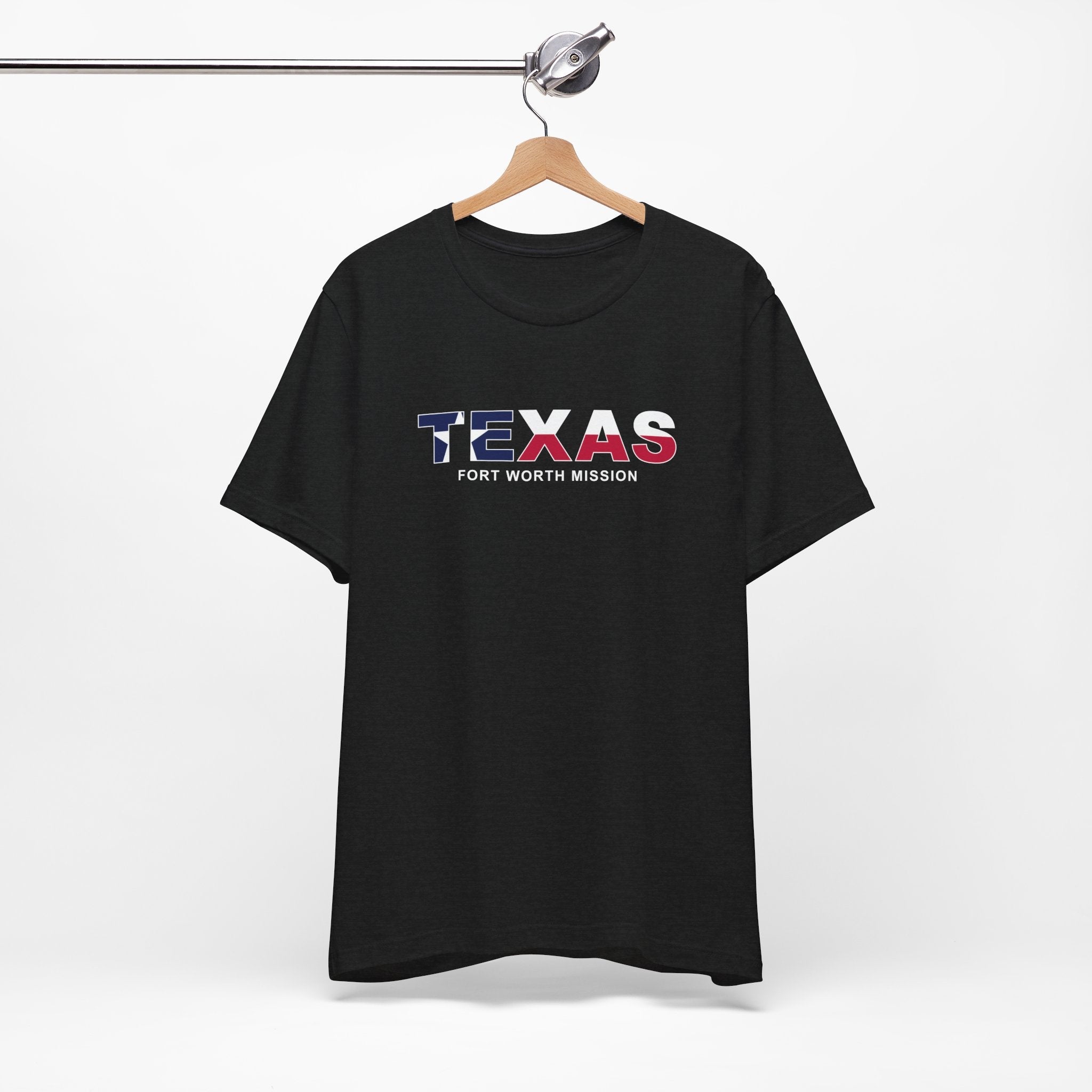 Texas Fort Worth Mission Flag Title T-shirt - Latter-Day Saint LDS Missionary Gift - Book of Mormon