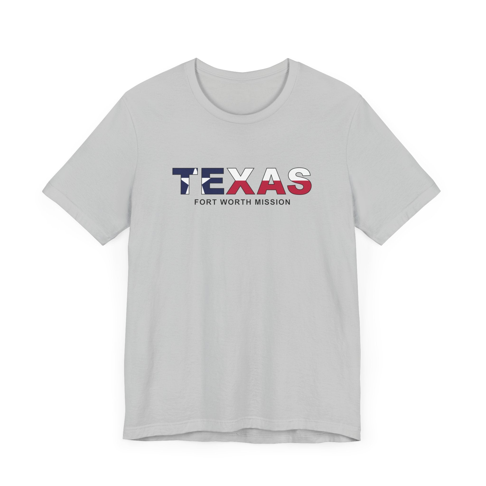 Texas Fort Worth Mission Flag Title T-shirt - Latter-Day Saint LDS Missionary Gift - Book of Mormon
