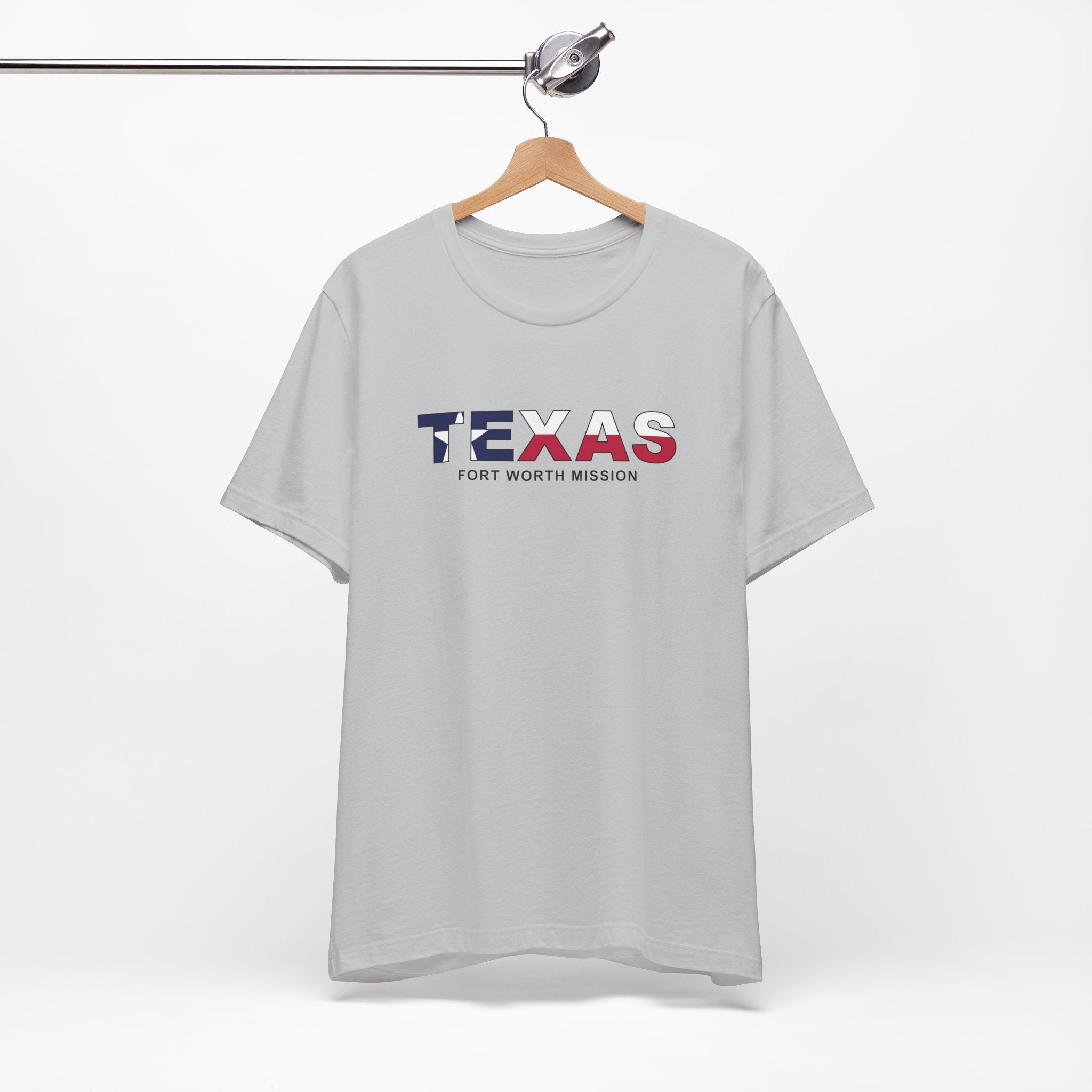 Texas Fort Worth Mission Flag Title T-shirt - Latter-Day Saint LDS Missionary Gift - Book of Mormon