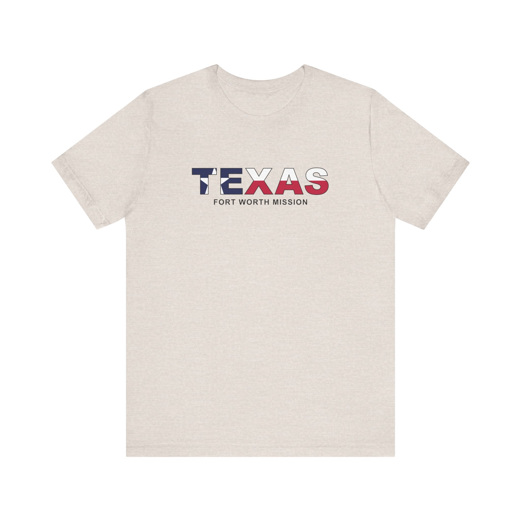 Texas Fort Worth Mission Flag Title T-shirt - Latter-Day Saint LDS Missionary Gift - Book of Mormon