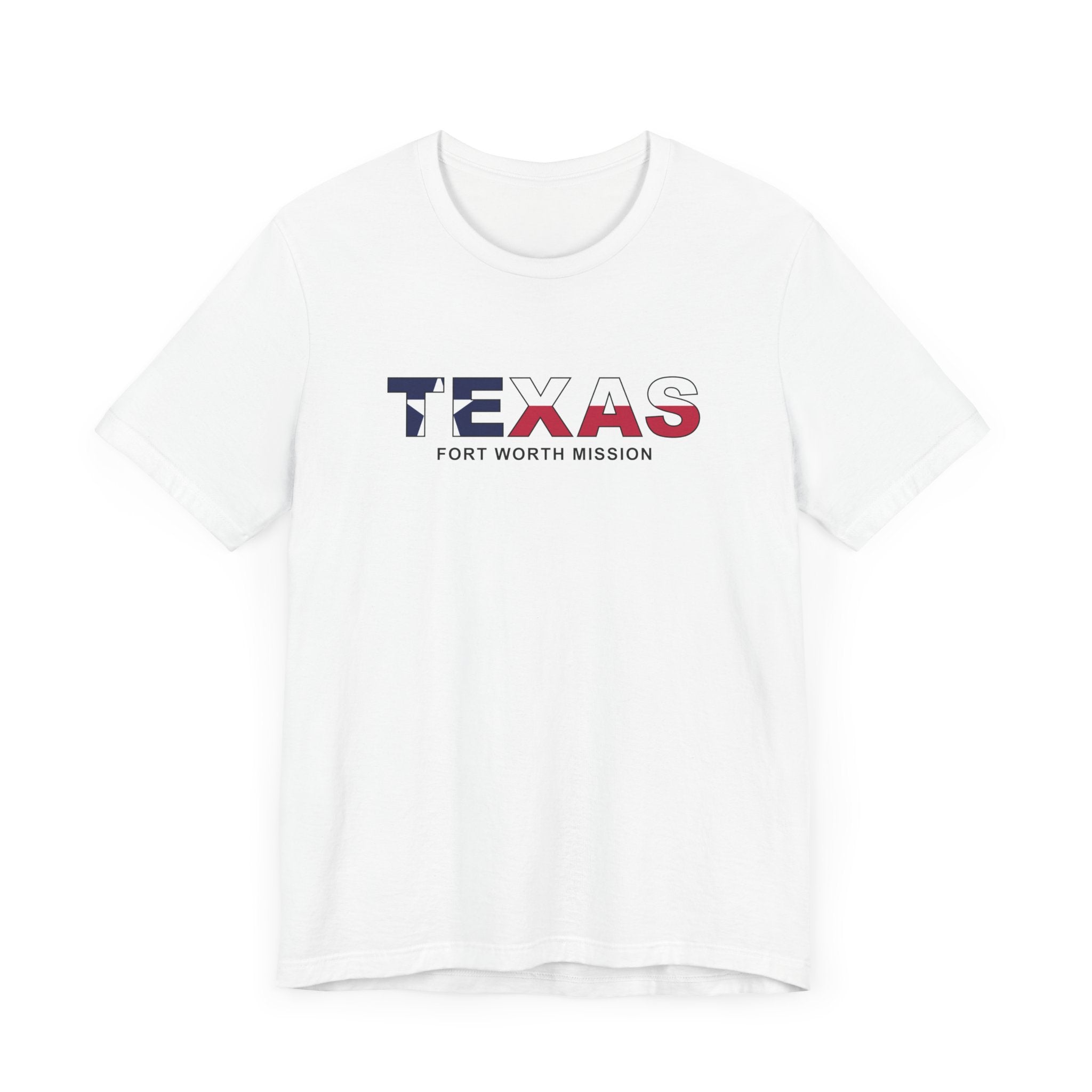 Texas Fort Worth Mission Flag Title T-shirt - Latter-Day Saint LDS Missionary Gift - Book of Mormon