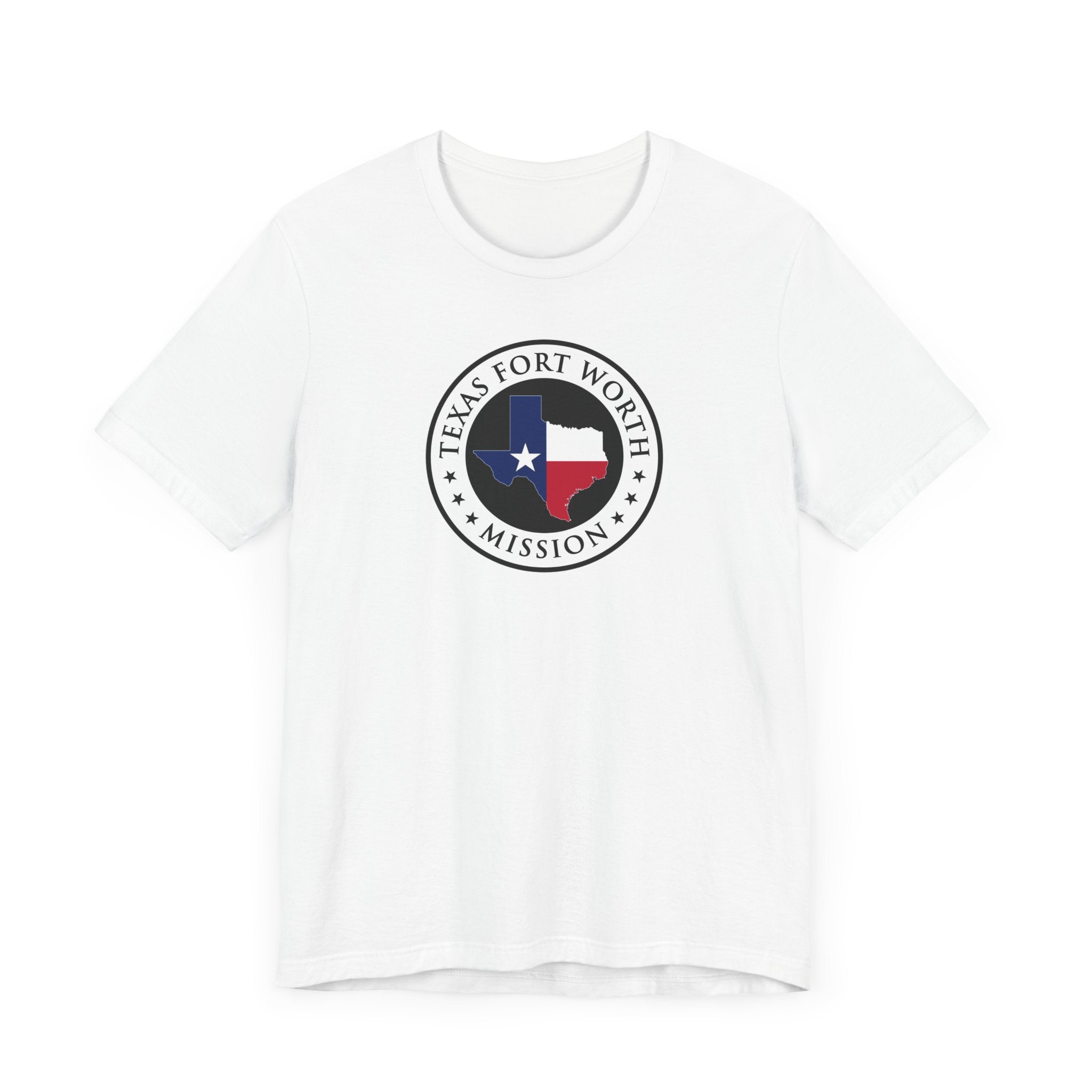 Texas Fort Worth Mission State Flag Logo (White Border) T-shirt - Mission Wishlist - LDS Missionary Gift Store