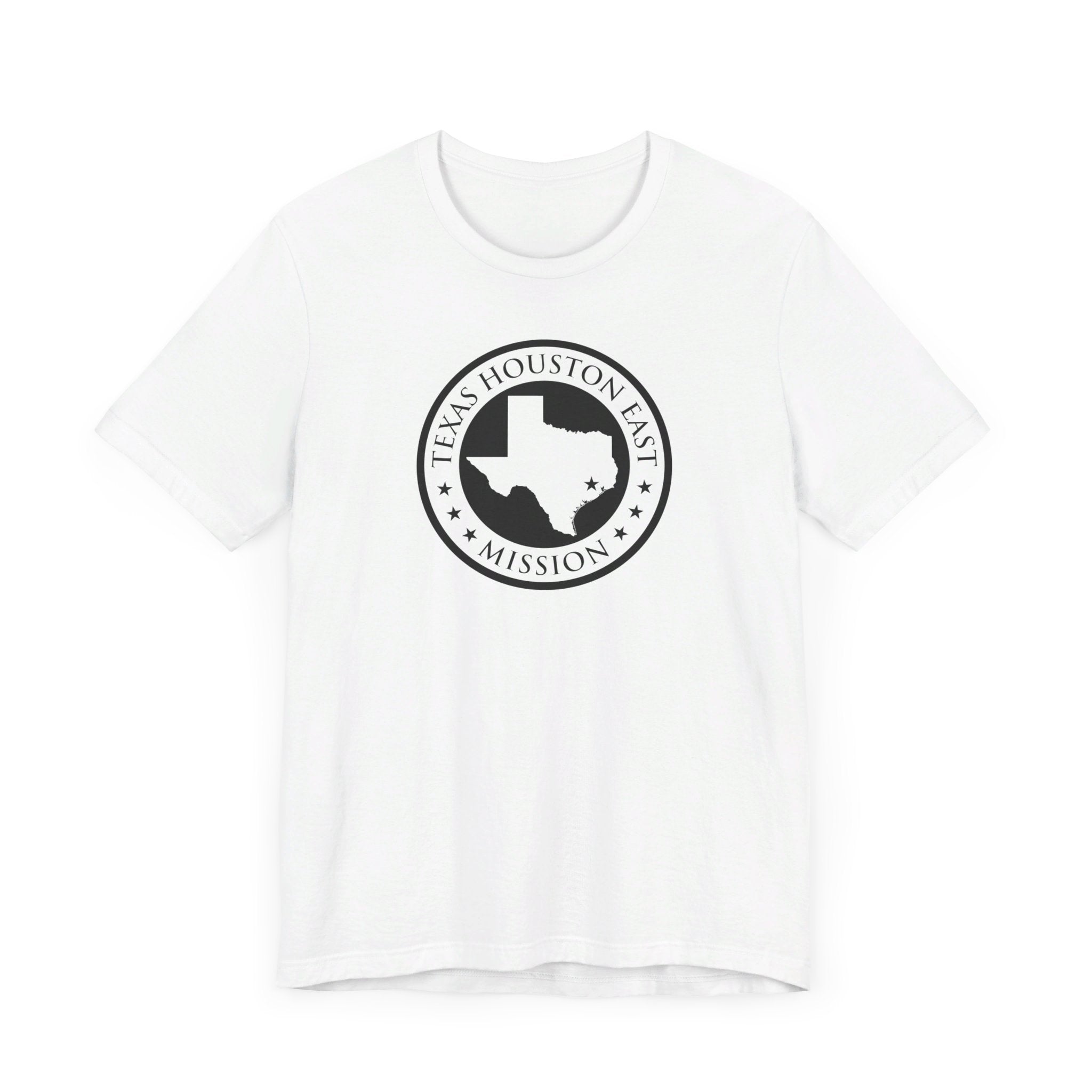 Texas Houston East Mission Circular Monochrome Logo T-Shirt - Mission Wishlist - LDS Missionary Gift Store