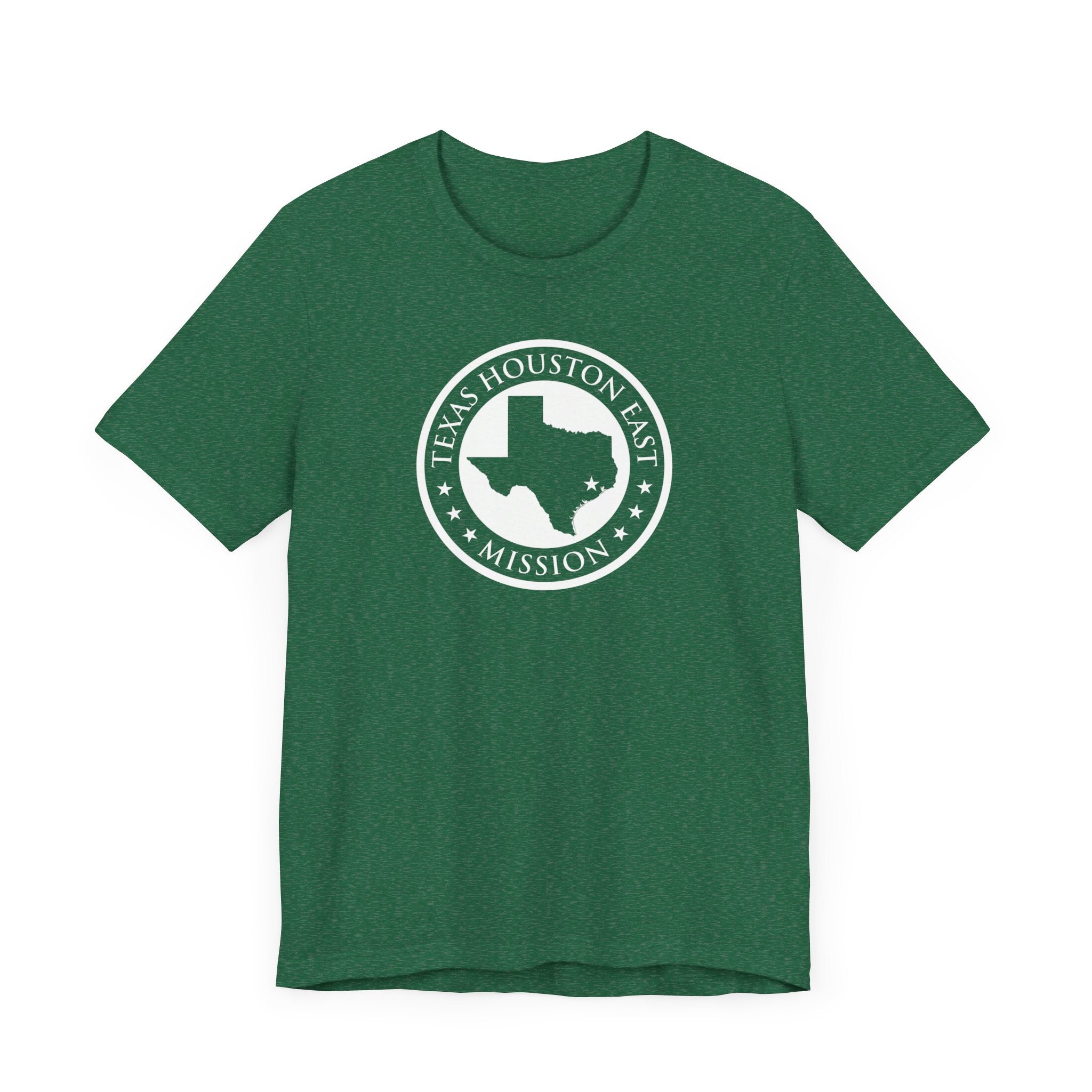 Texas Houston East Mission Circular Monochrome Logo T-Shirt - Mission Wishlist - LDS Missionary Gift Store