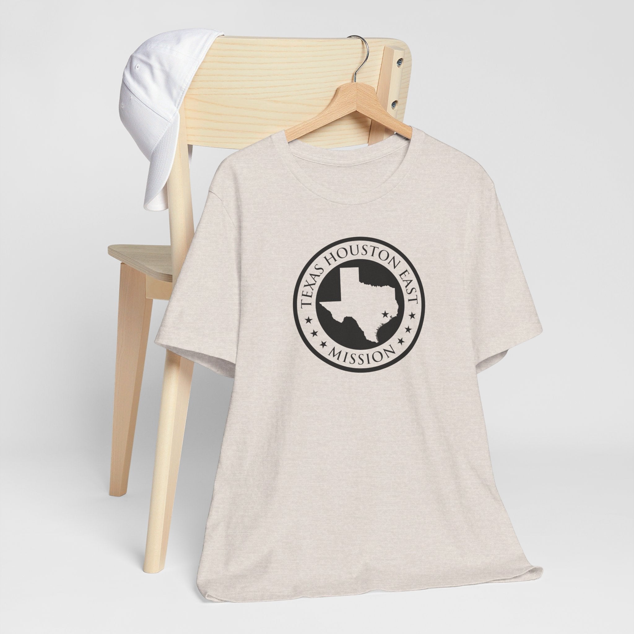 Texas Houston East Mission Circular Monochrome Logo T-Shirt - Mission Wishlist - LDS Missionary Gift Store