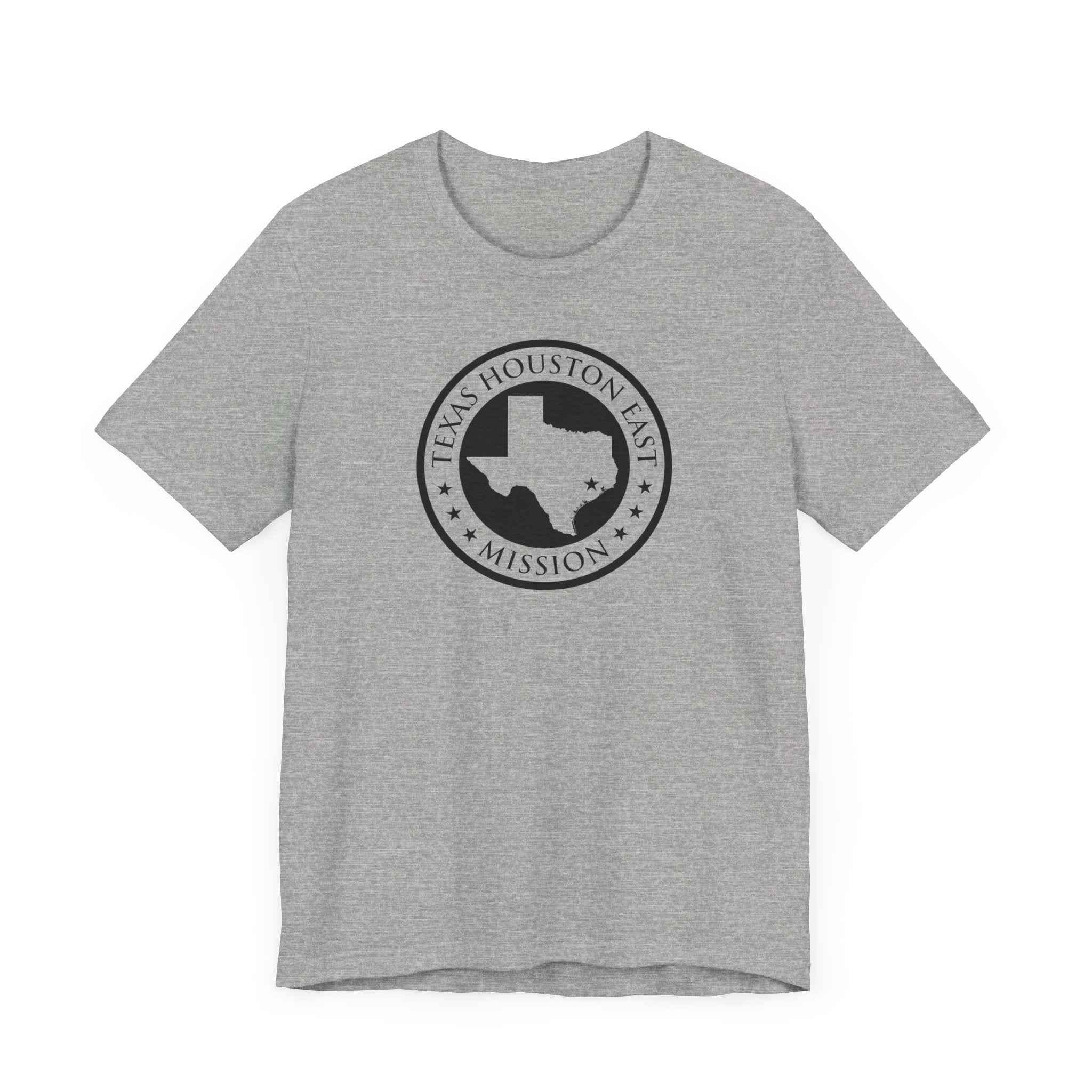 Texas Houston East Mission Circular Monochrome Logo T-Shirt - Mission Wishlist - LDS Missionary Gift Store