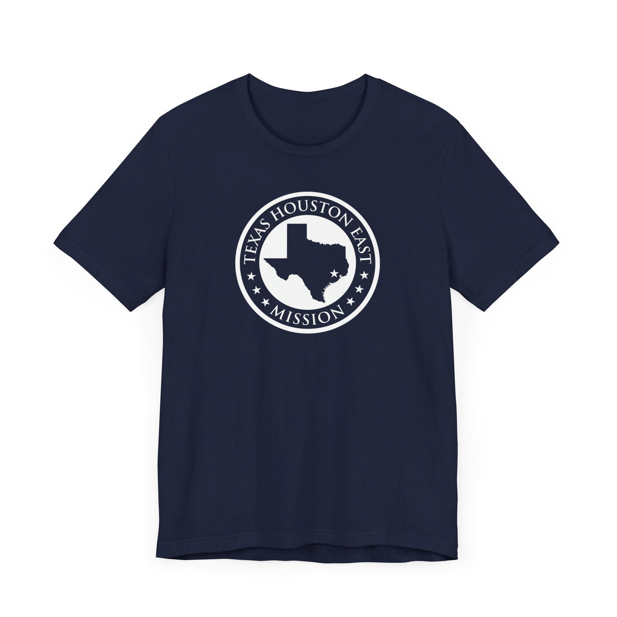 Texas Houston East Mission Circular Monochrome Logo T-Shirt - Mission Wishlist - LDS Missionary Gift Store