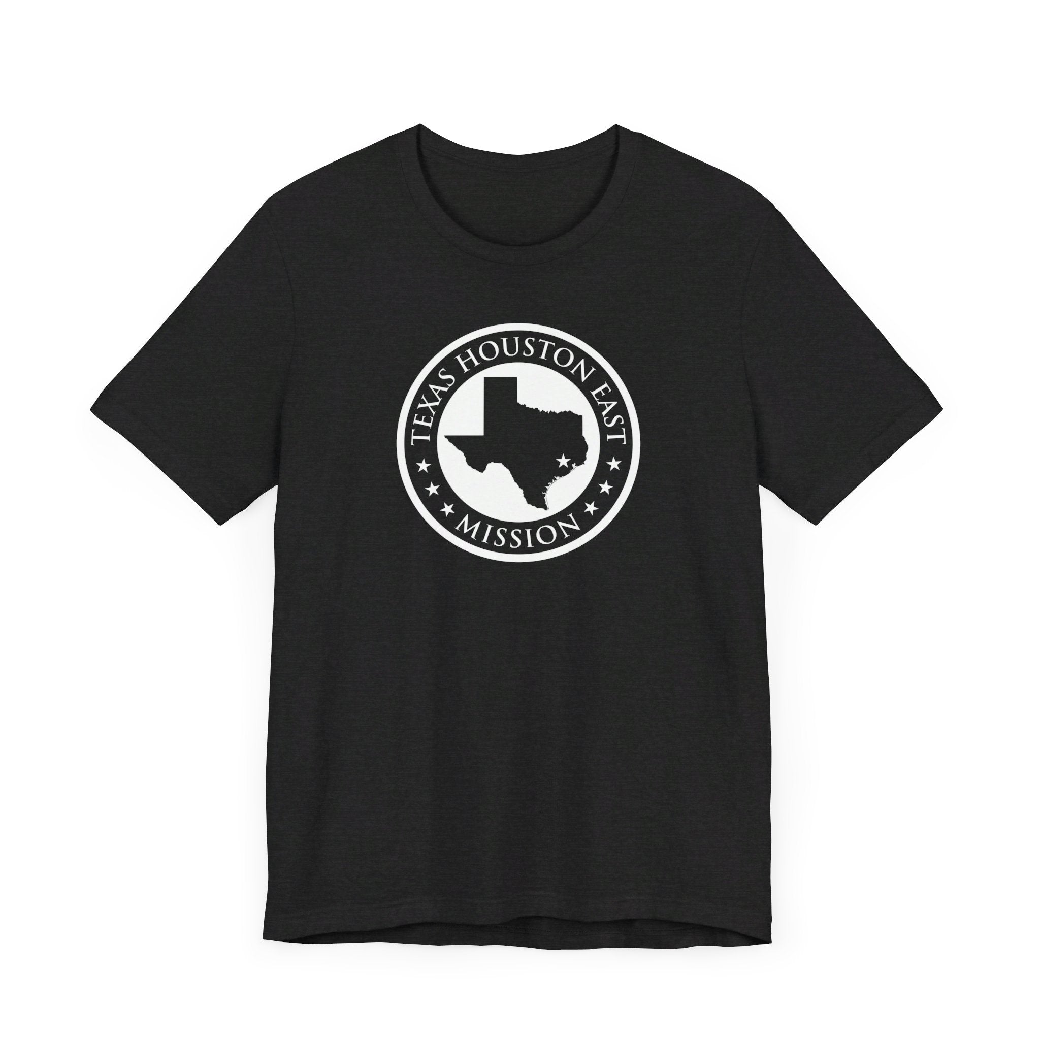 Texas Houston East Mission Circular Monochrome Logo T-Shirt - Mission Wishlist - LDS Missionary Gift Store