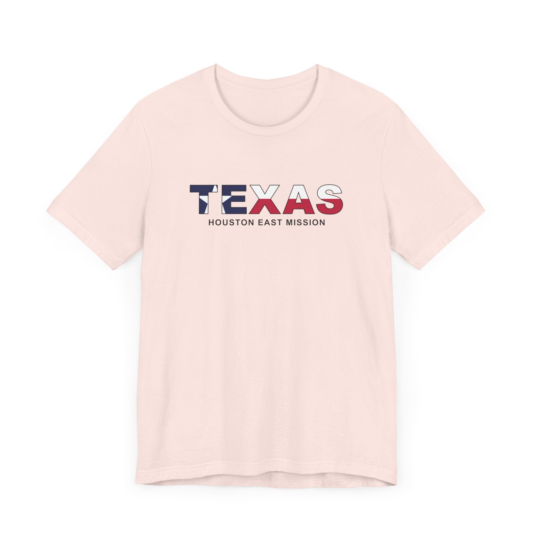 Texas Houston East Mission Flag Title T-shirt - Mission Wishlist - LDS Missionary Gift Store