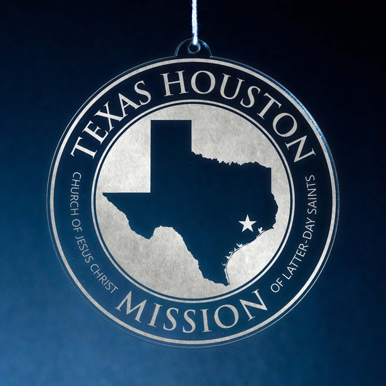 Texas Houston Mission Christmas Ornament - Latter-Day Saint LDS Missionary Gift - Book of Mormon