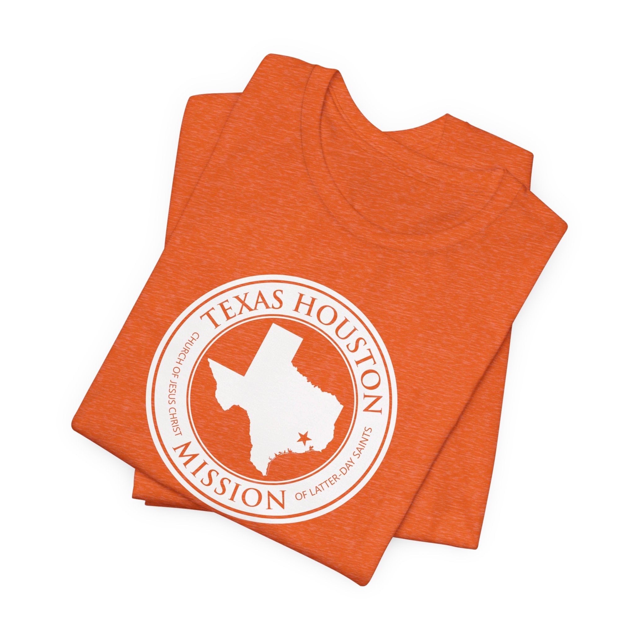 Texas Houston Mission Circular Monochrome Logo T-Shirt - Mission Wishlist - LDS Missionary Gift Store