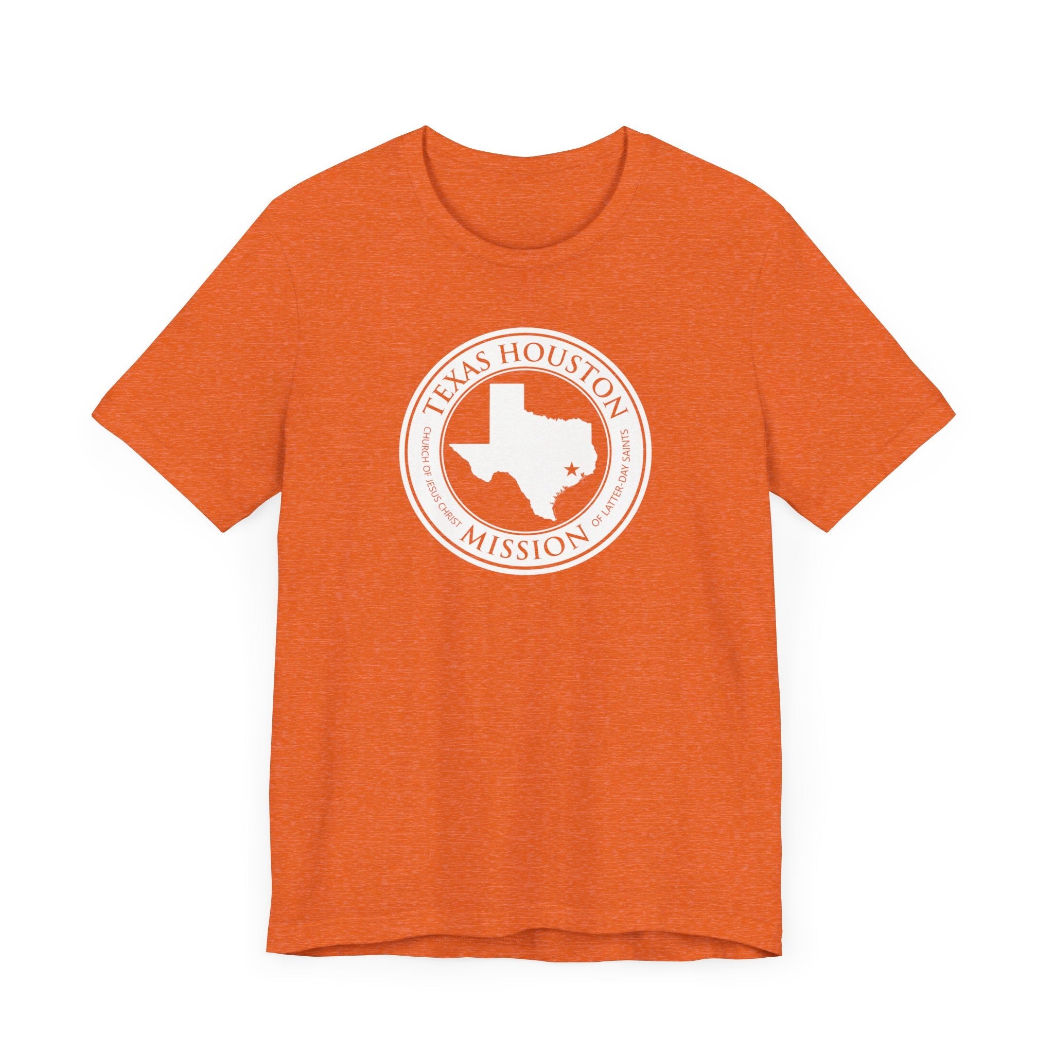 Texas Houston Mission Circular Monochrome Logo T-Shirt - Mission Wishlist - LDS Missionary Gift Store