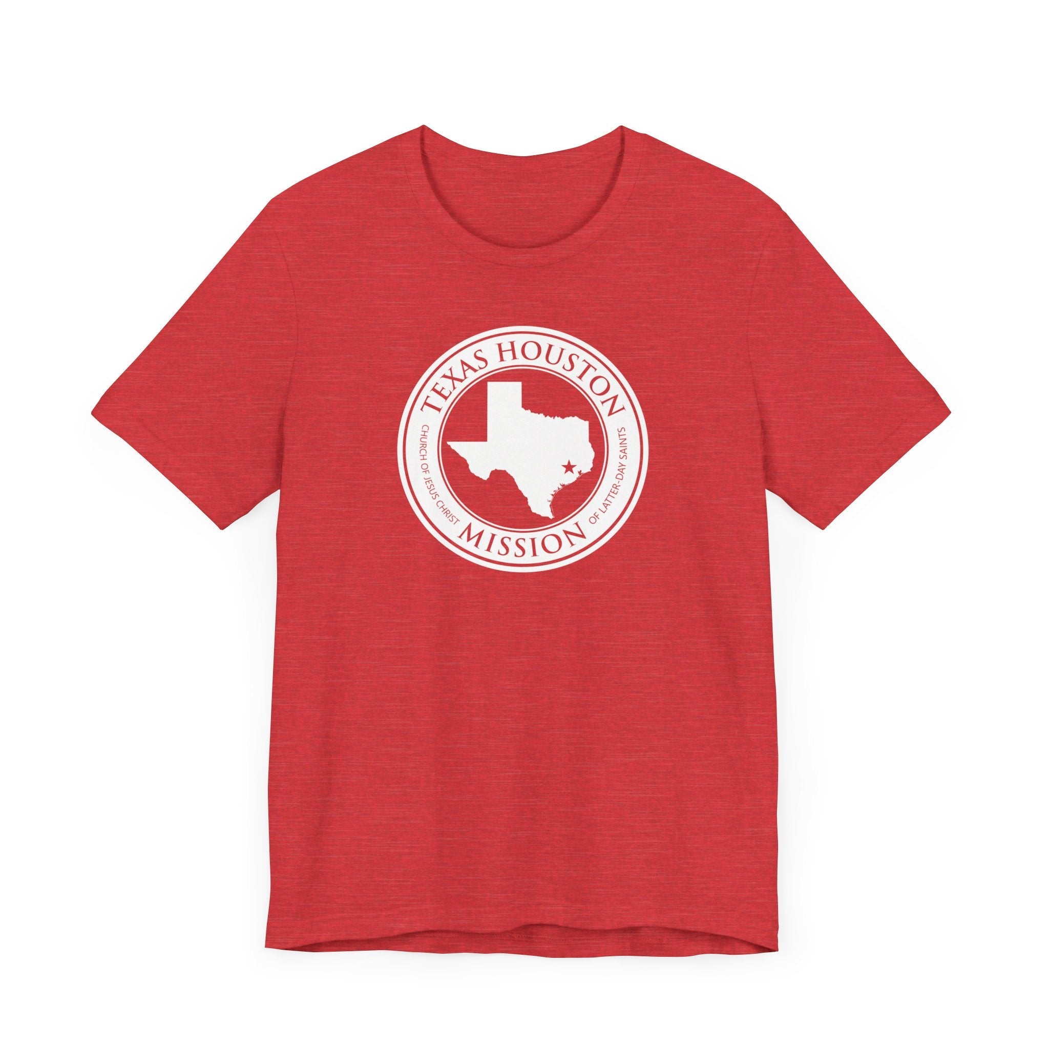 Texas Houston Mission Circular Monochrome Logo T-Shirt - Mission Wishlist - LDS Missionary Gift Store