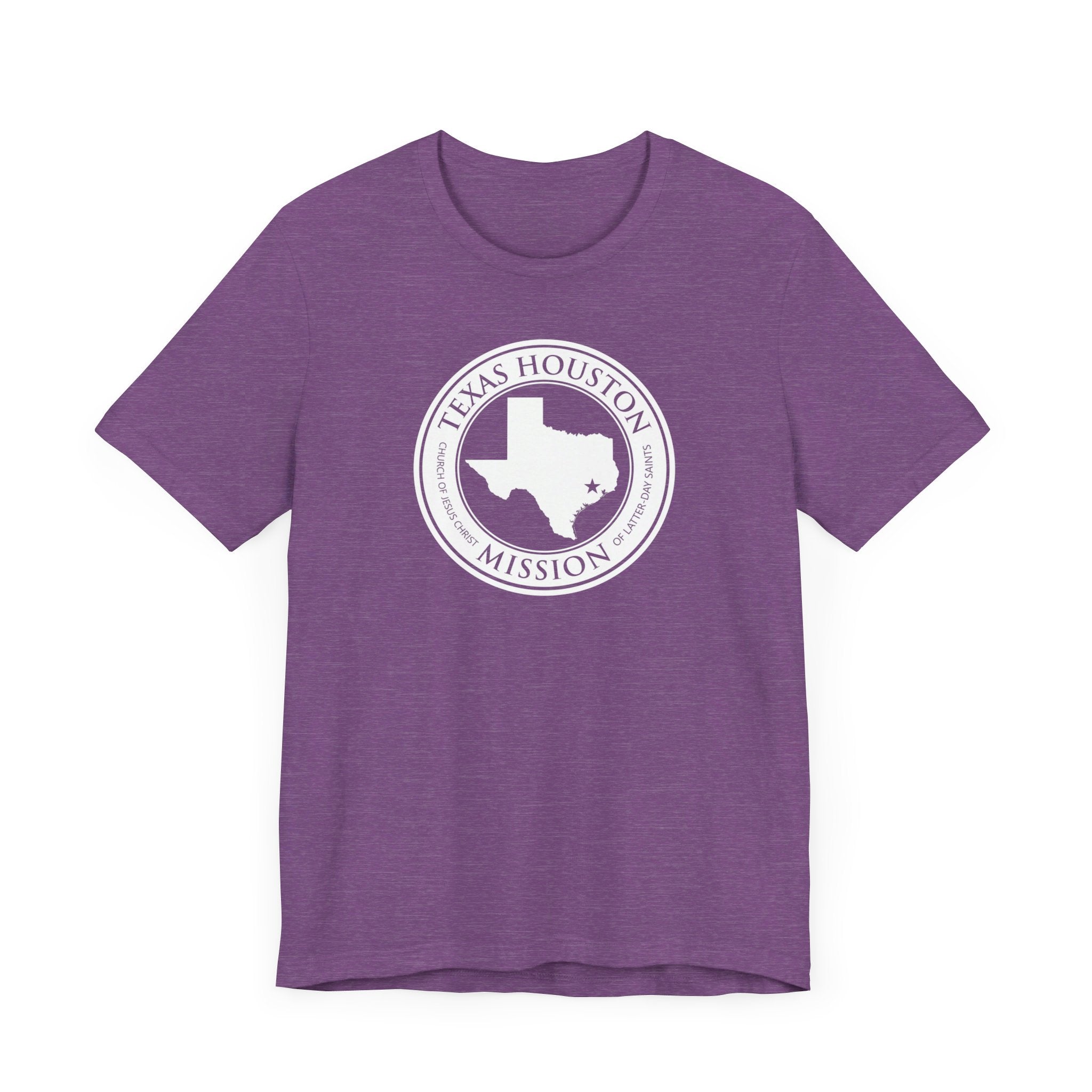 Texas Houston Mission Circular Monochrome Logo T-Shirt - Mission Wishlist - LDS Missionary Gift Store