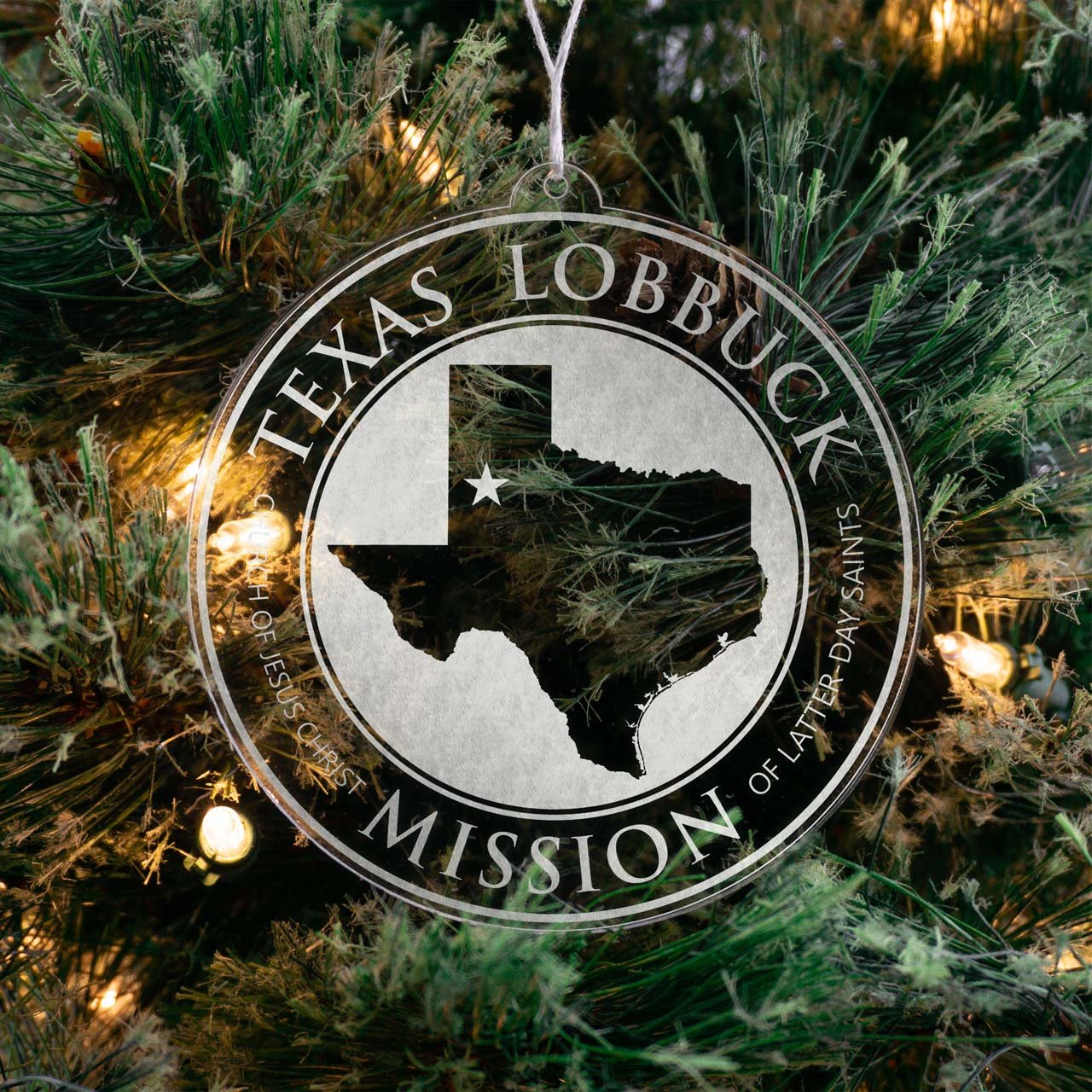 Texas Lubbock Mission Christmas Ornament - Latter-Day Saint LDS Missionary Gift - Book of Mormon