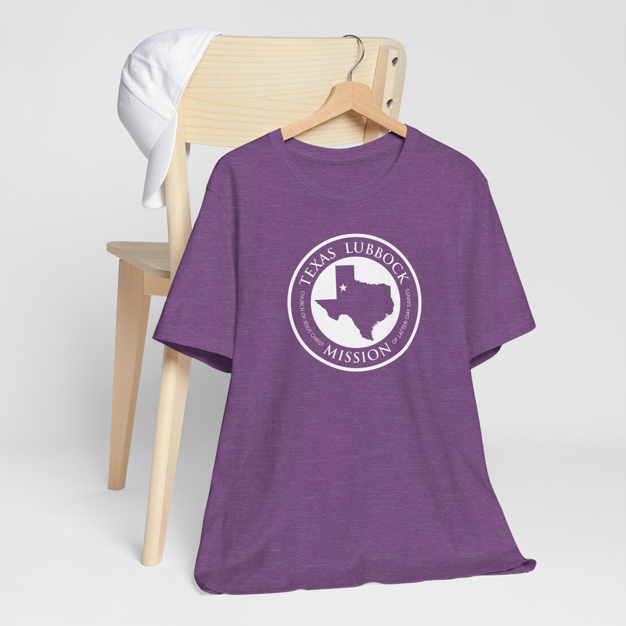 Texas Lubbock Mission Circular Monochrome Logo T-Shirt - Mission Wishlist - LDS Missionary Gift Store