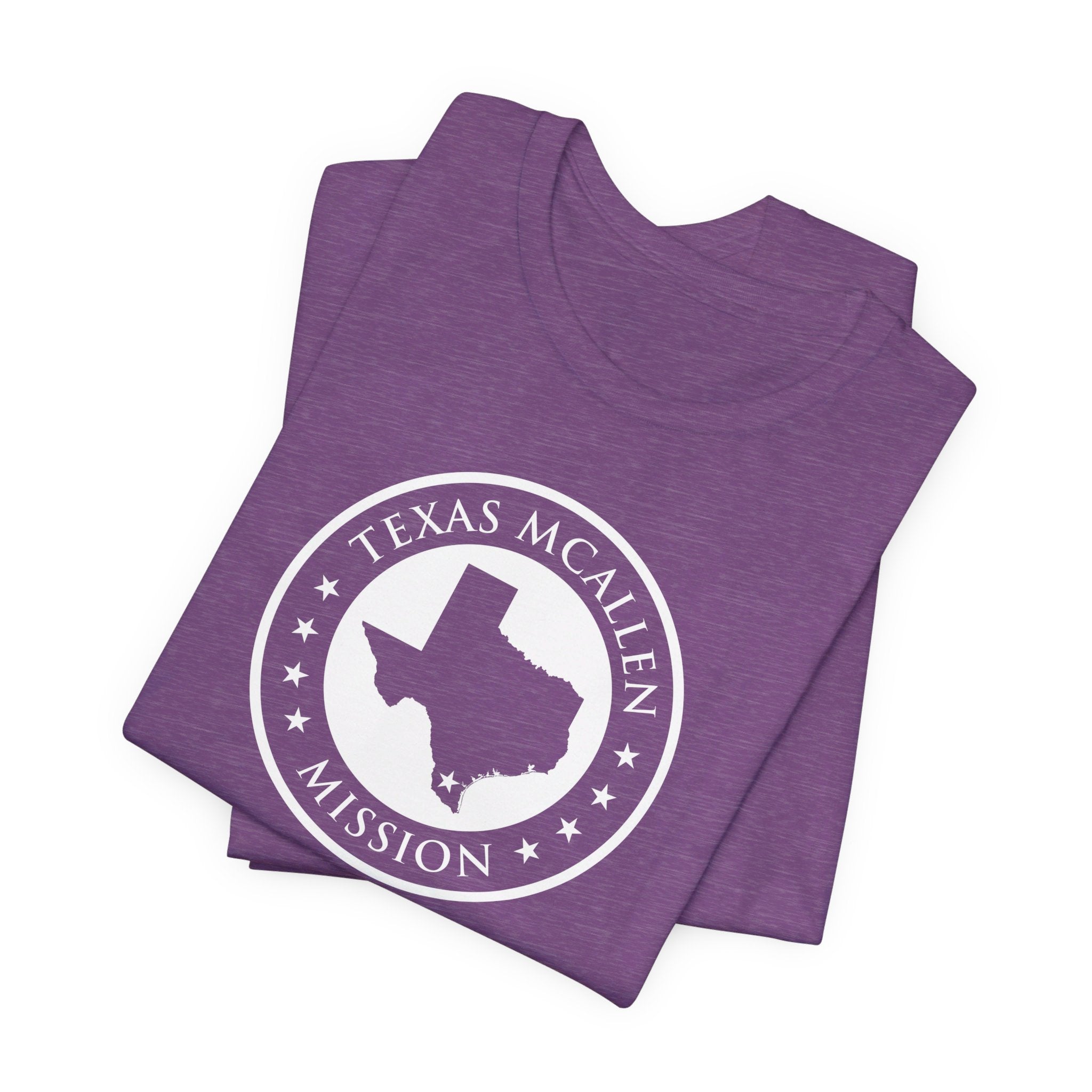 Texas McAllen Mission Circular Monochrome Logo T-Shirt - Mission Wishlist - LDS Missionary Gift Store