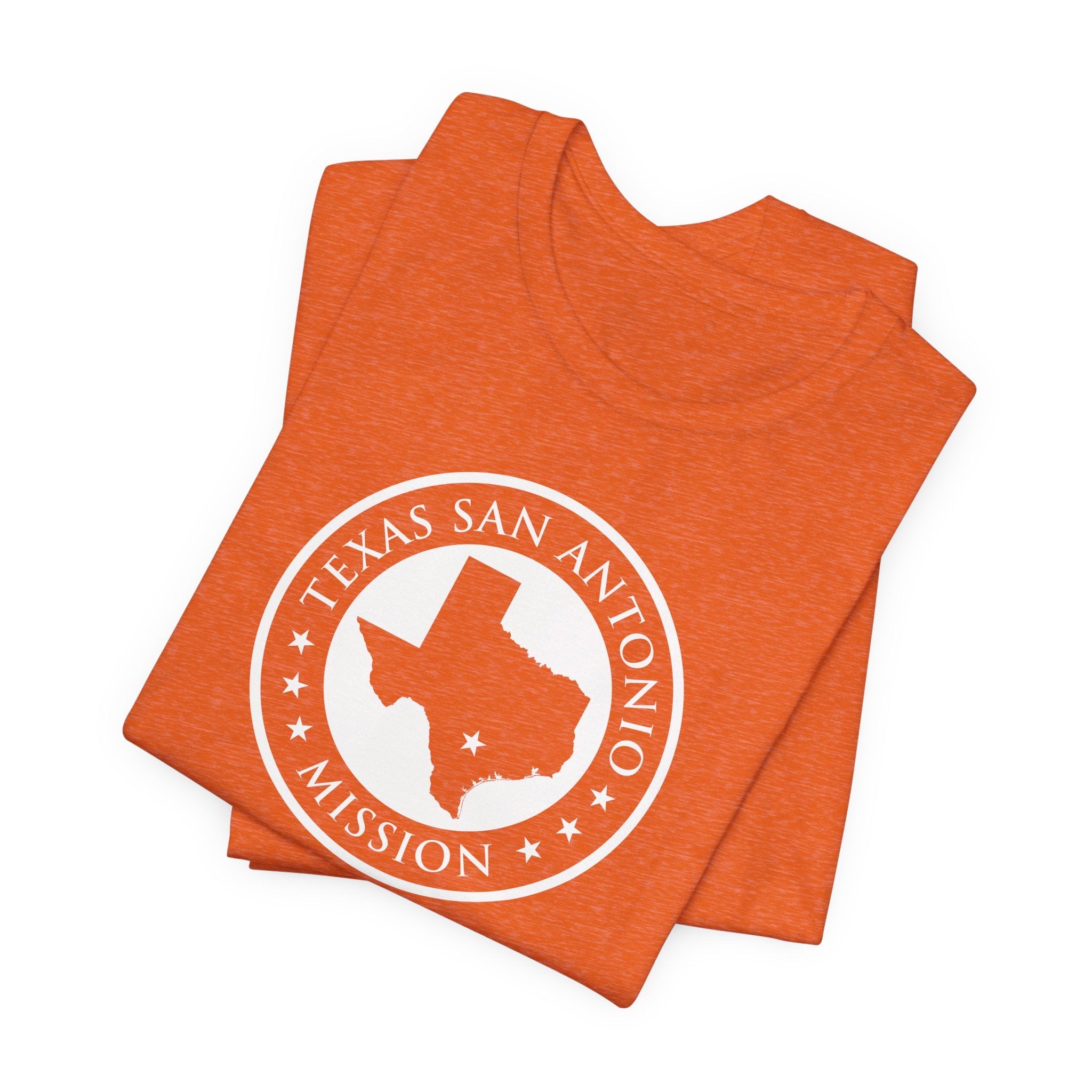 Texas San Antonio Mission Circular Monochrome Logo T-Shirt - Mission Wishlist - LDS Missionary Gift Store