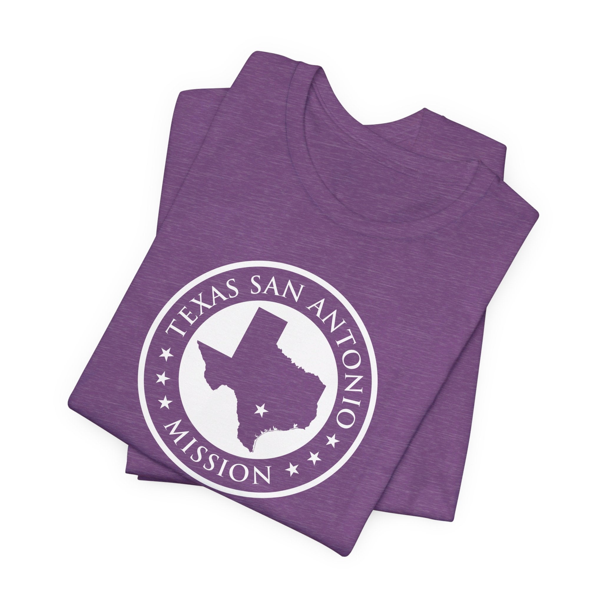 Texas San Antonio Mission Circular Monochrome Logo T-Shirt - Mission Wishlist - LDS Missionary Gift Store