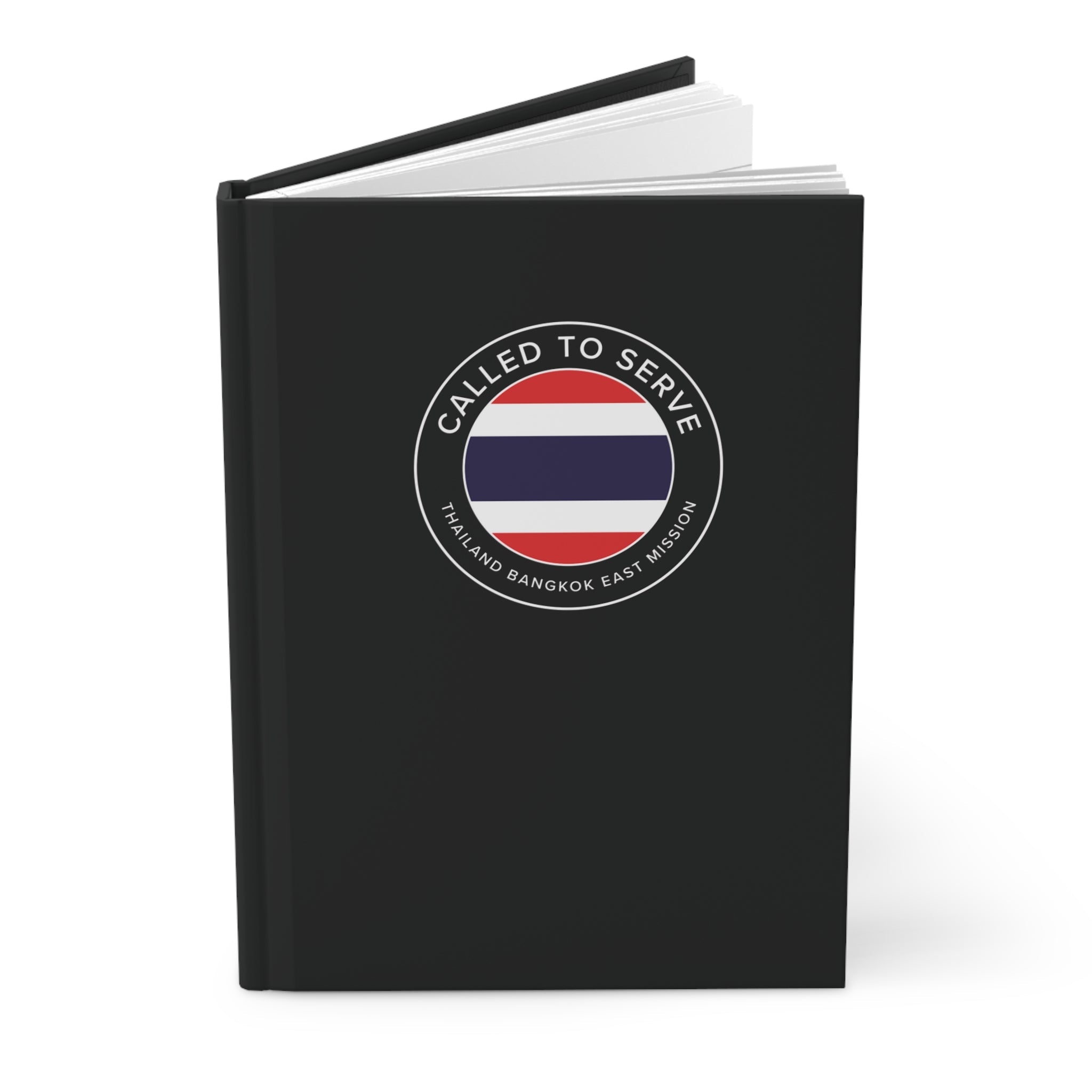 Thailand Bangkok East Mission Circle Flag Called to Serve Black Hardcover Journal Matte - Latter-Day Saint LDS Missionary Gift - Book of Mormon