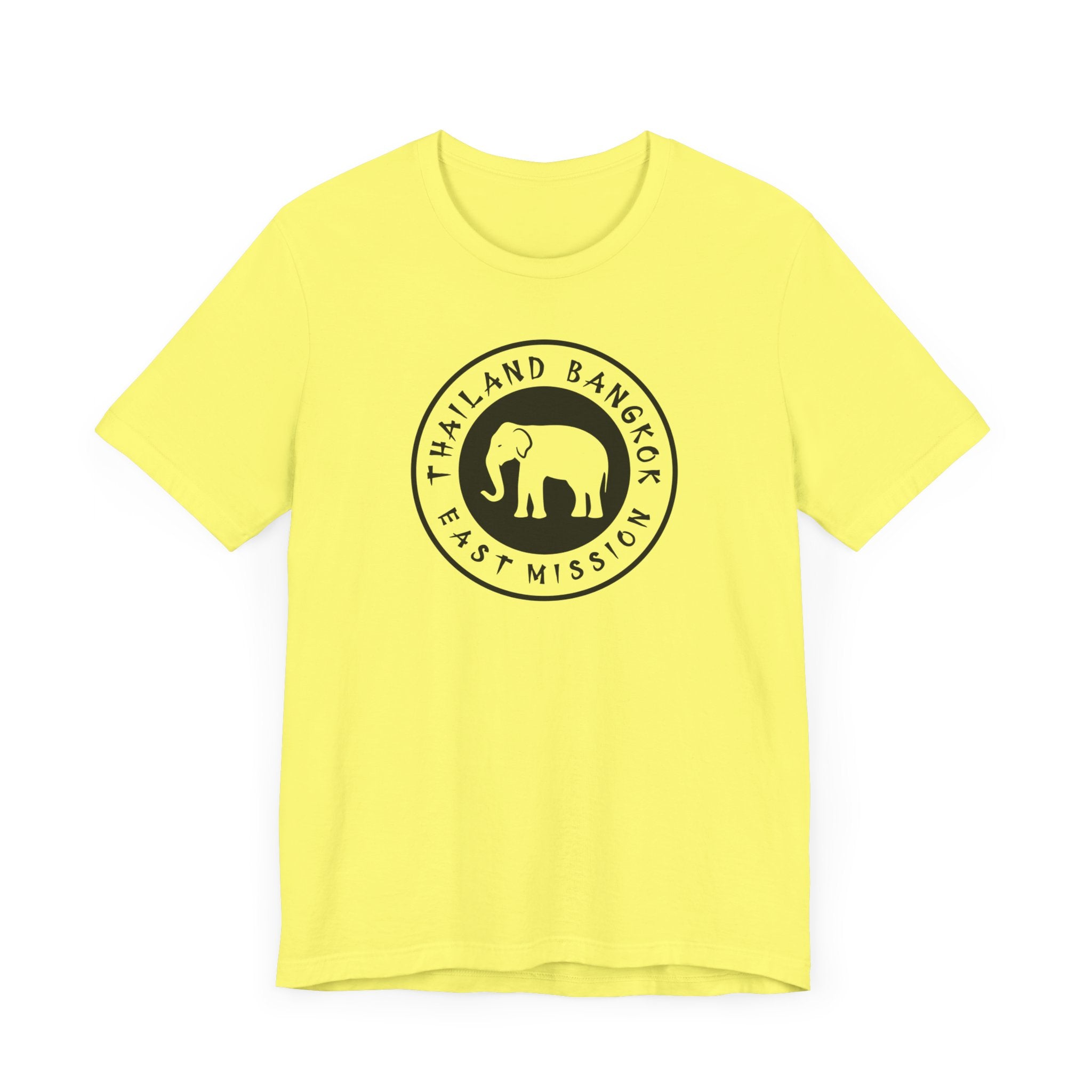 Thailand Bangkok East Mission Circular Monochrome Logo T-Shirt - Latter-Day Saint LDS Missionary Gift - Book of Mormon