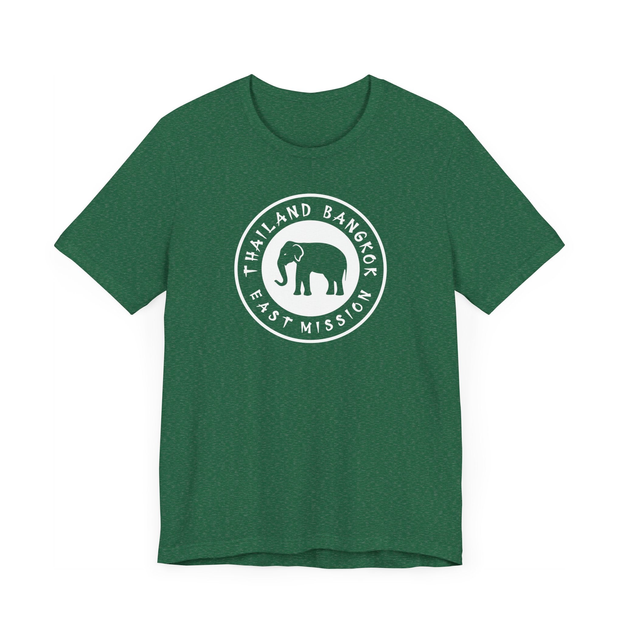 Thailand Bangkok East Mission Circular Monochrome Logo T-Shirt - Latter-Day Saint LDS Missionary Gift - Book of Mormon