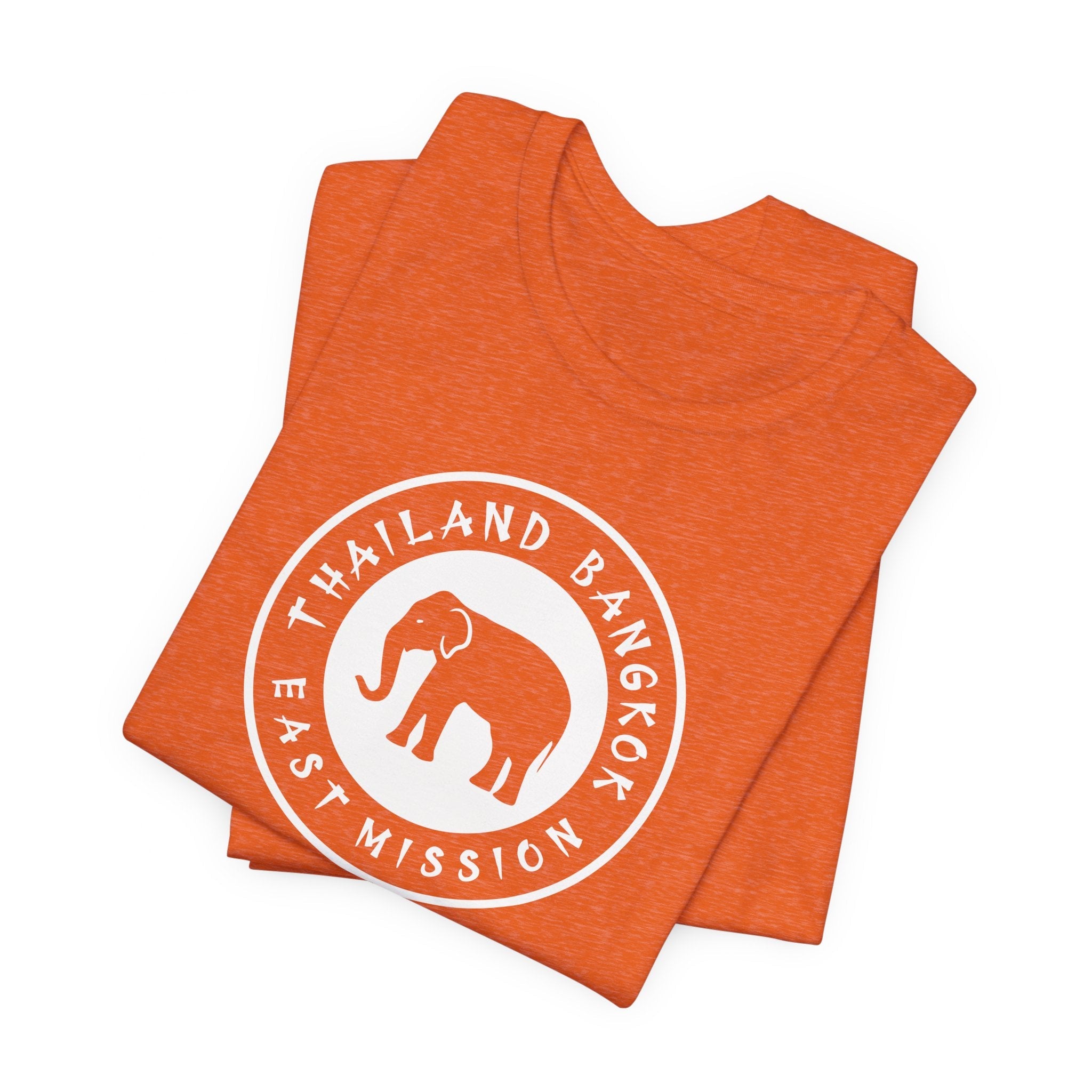 Thailand Bangkok East Mission Circular Monochrome Logo T-Shirt - Latter-Day Saint LDS Missionary Gift - Book of Mormon