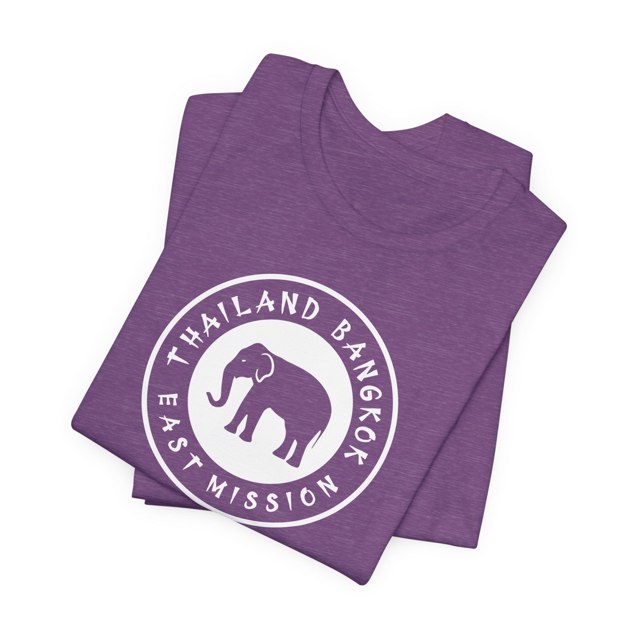 Thailand Bangkok East Mission Circular Monochrome Logo T-Shirt - Latter-Day Saint LDS Missionary Gift - Book of Mormon