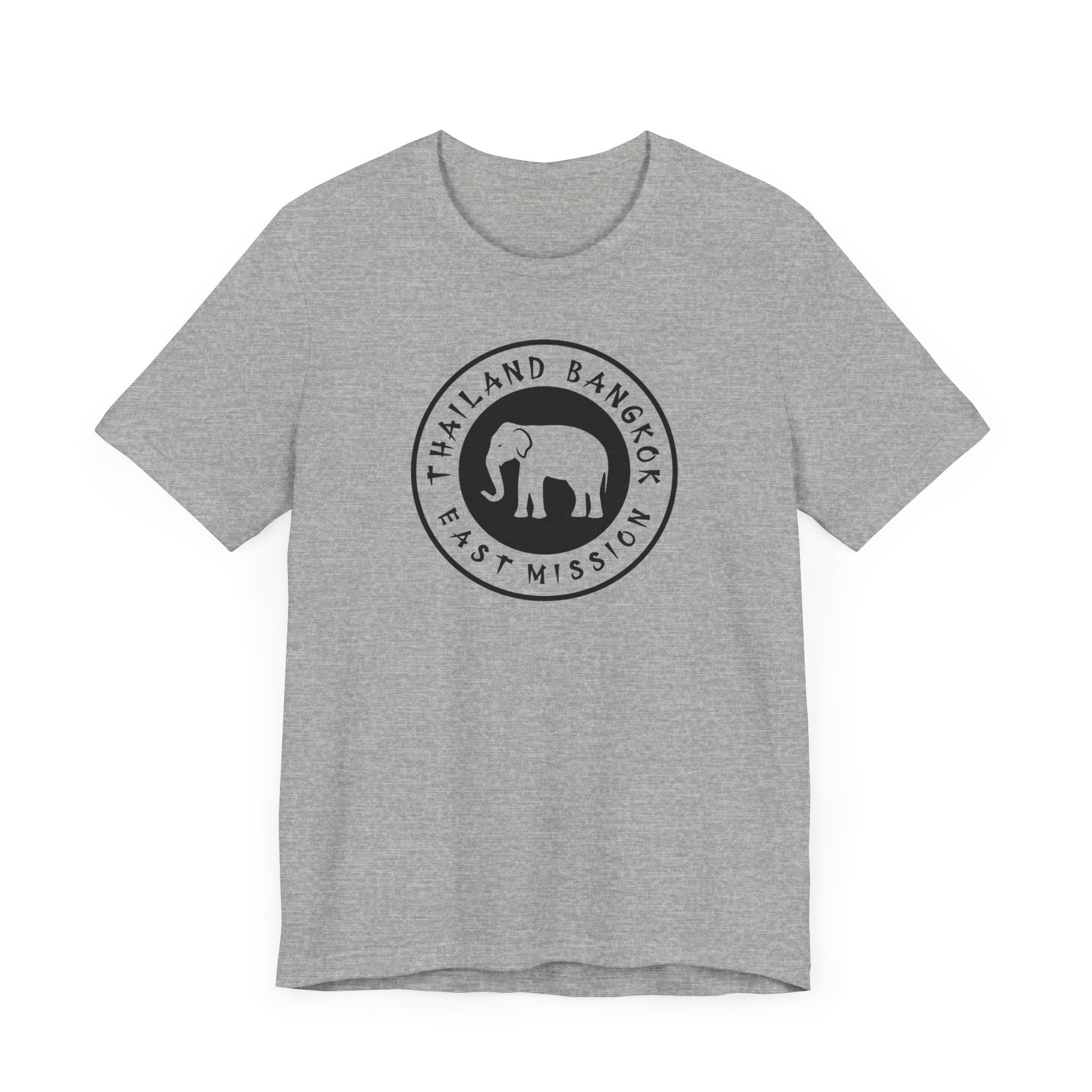Thailand Bangkok East Mission Circular Monochrome Logo T-Shirt - Latter-Day Saint LDS Missionary Gift - Book of Mormon