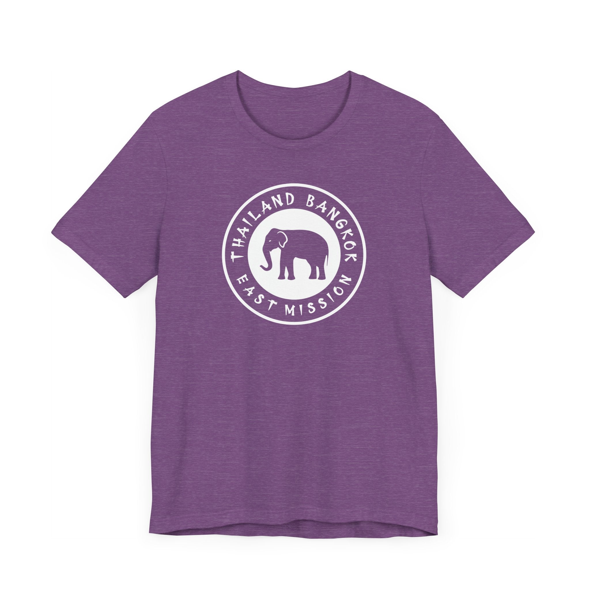 Thailand Bangkok East Mission Circular Monochrome Logo T-Shirt - Latter-Day Saint LDS Missionary Gift - Book of Mormon