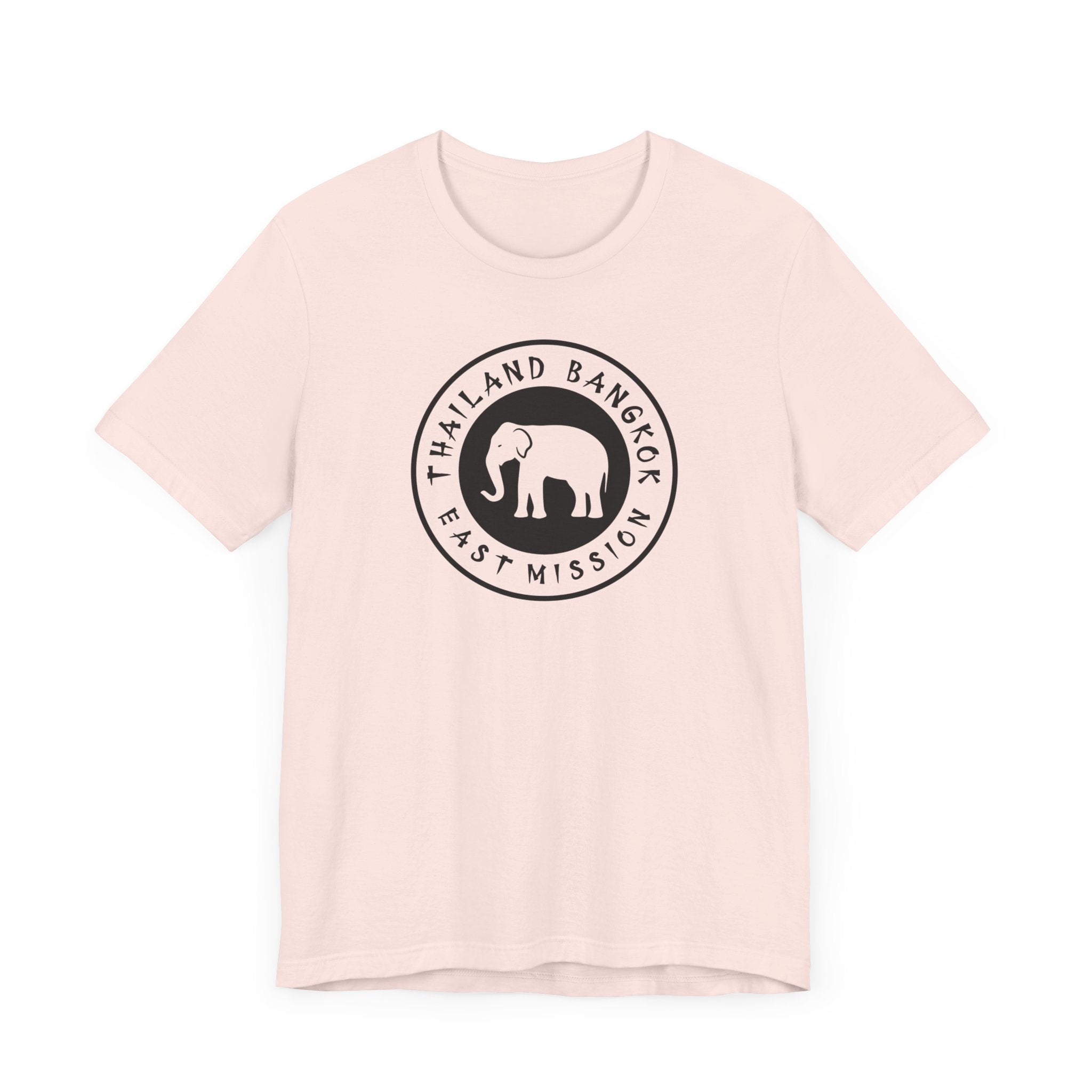Thailand Bangkok East Mission Circular Monochrome Logo T-Shirt - Latter-Day Saint LDS Missionary Gift - Book of Mormon